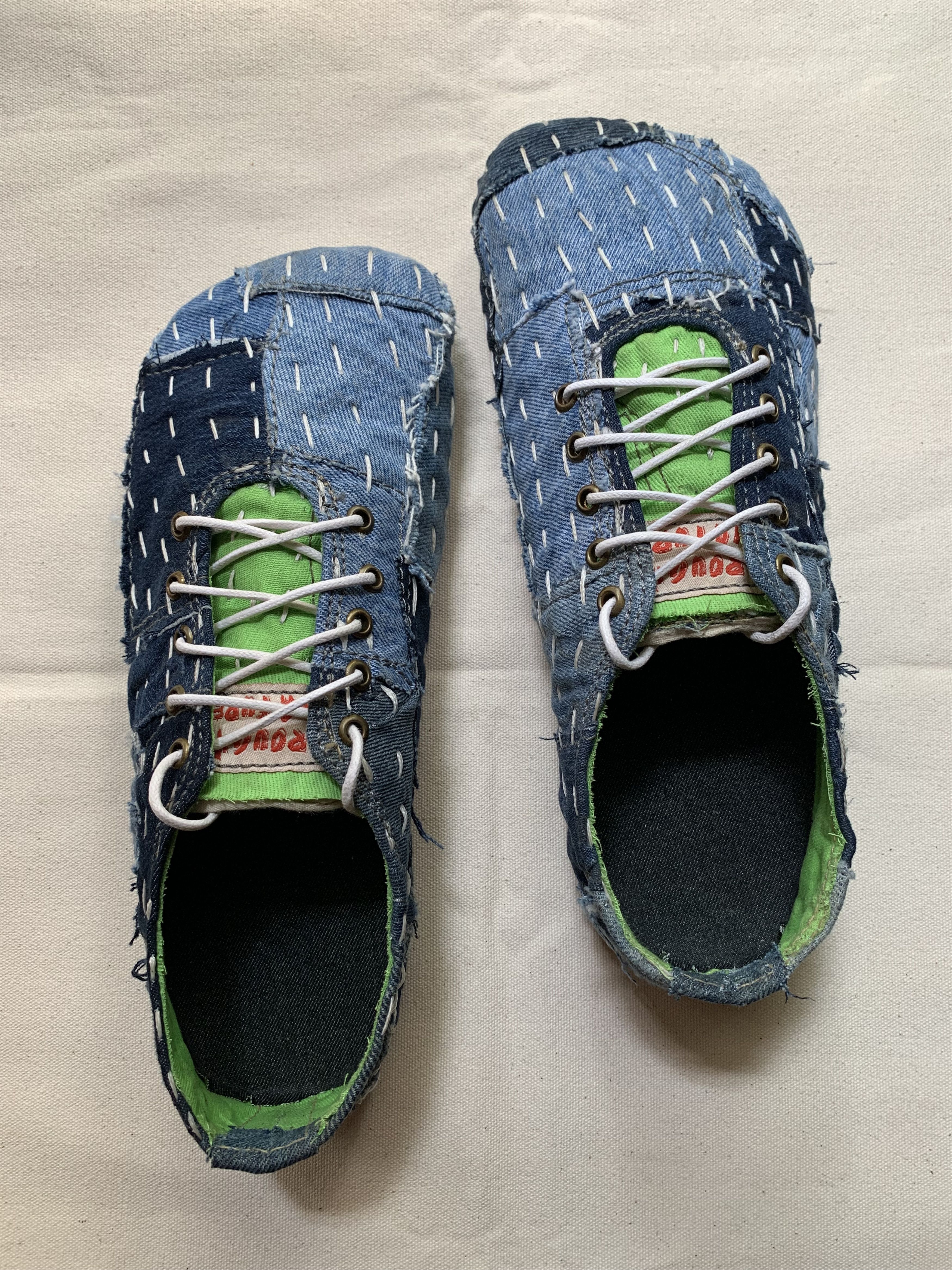 Sashiko Gudri Handmade Upcycled Shoes