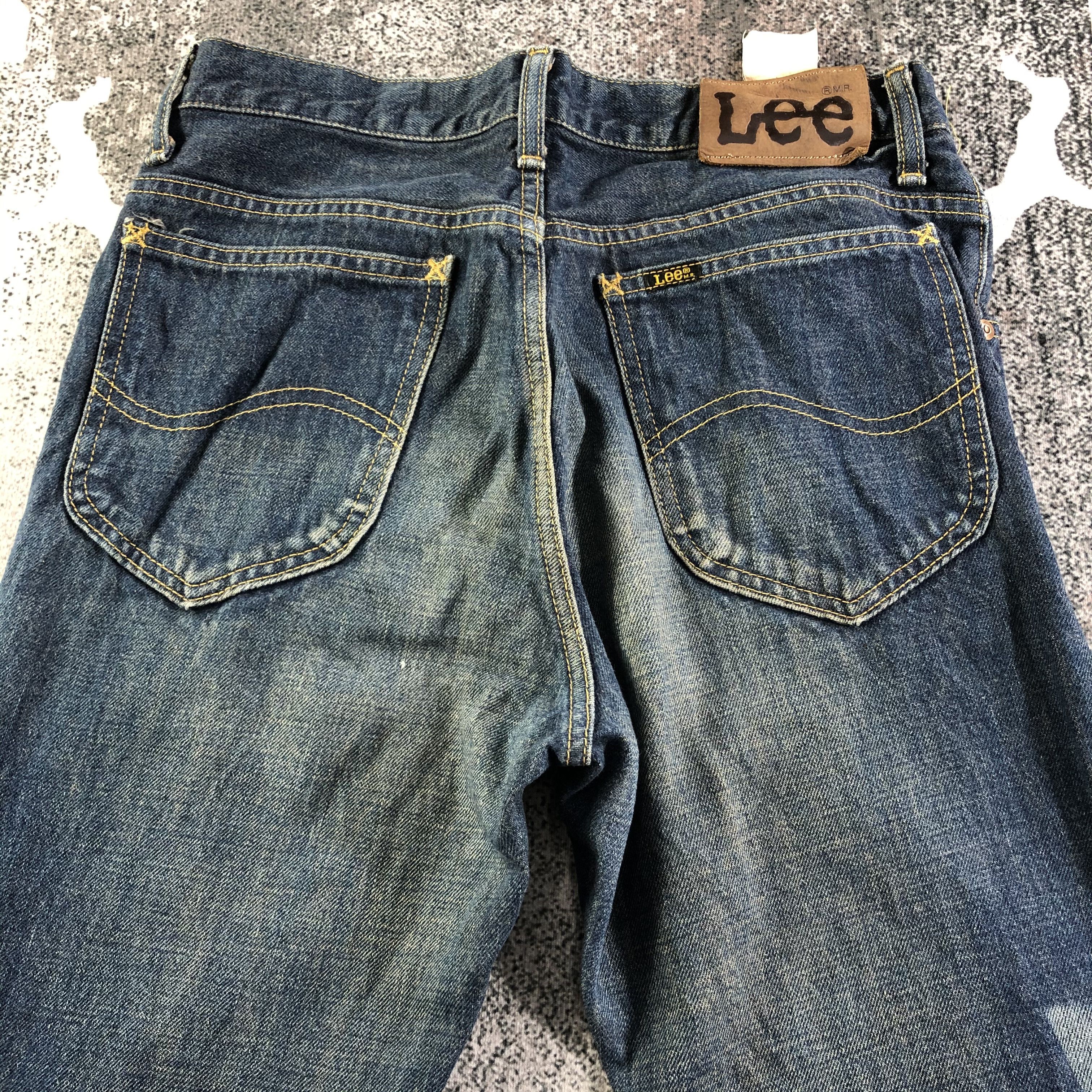 Lee Vintage Lee Riders Jeans Faded Blue Denim KJ2430 Size US 29 - 4 Thumbnail