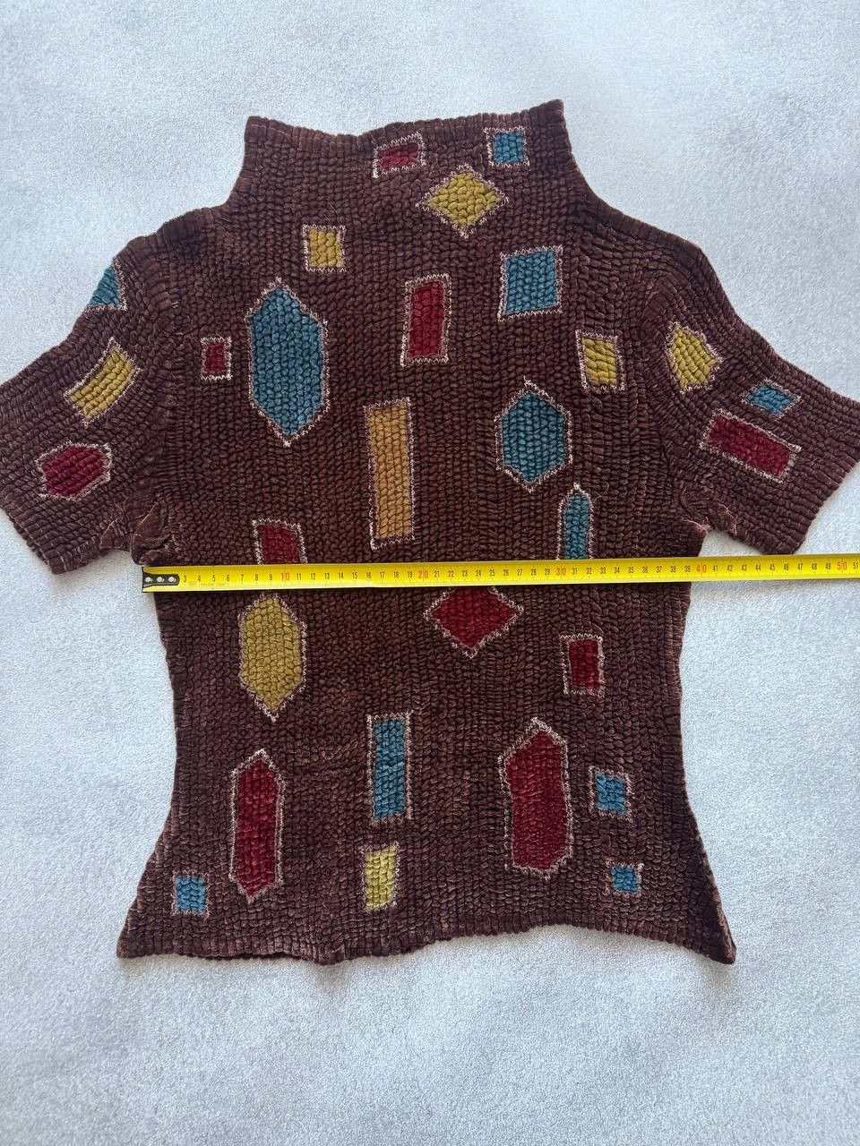 Japanese Brand Rare Archive Yoshiki Hishinuma Geometric Textured Knit Top Size S / US 4 / IT 40 - 12 Thumbnail