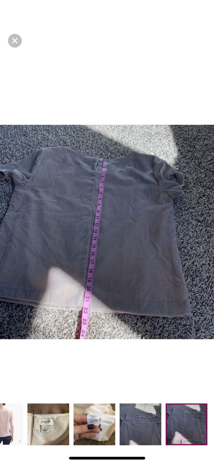 J.Crew J. Crew small velvet blouse Size S / US 4 / IT 40 - 5 Thumbnail
