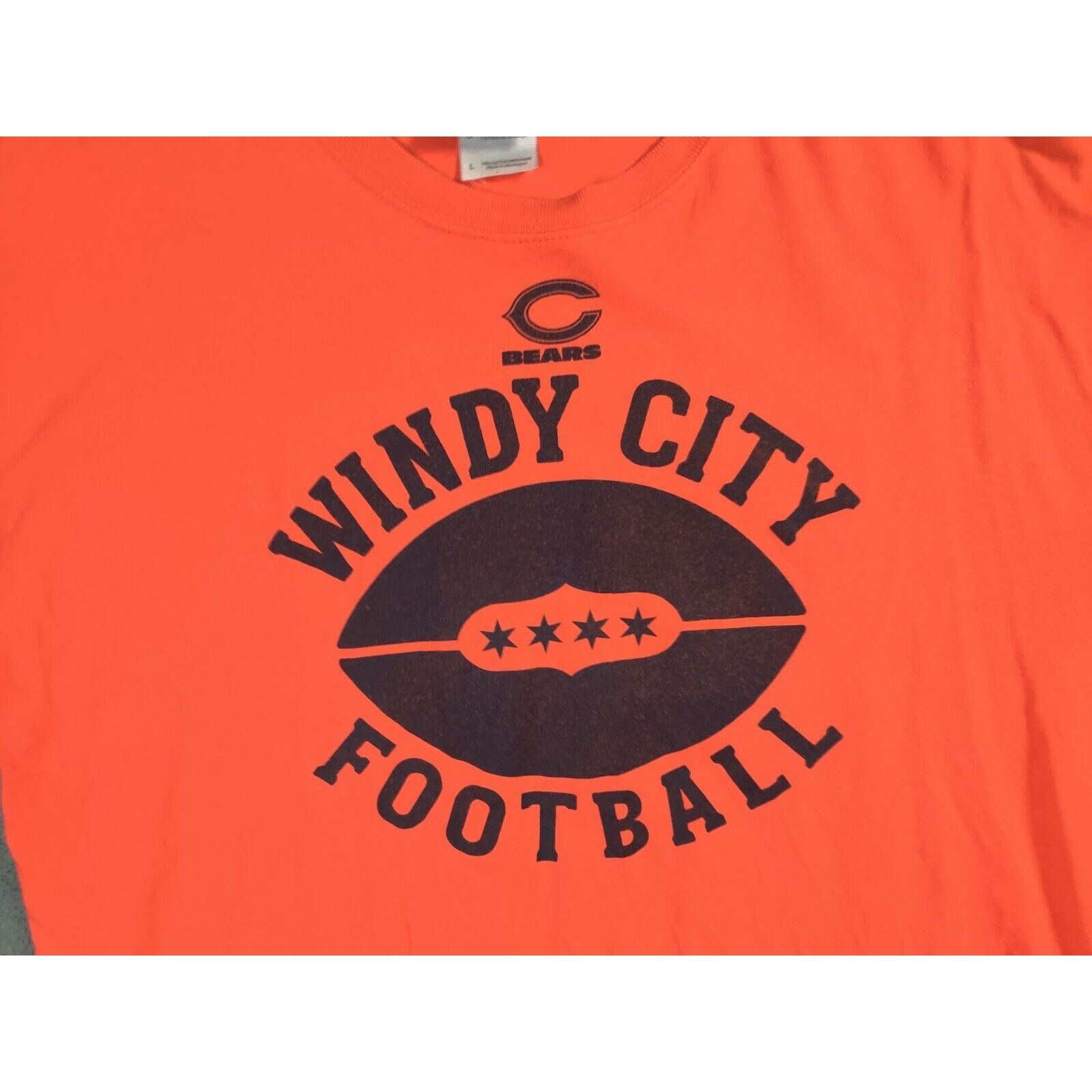 Reebok Chicago Bears Shirt Adult Mens Large Orange Windy City Size US L / EU 52-54 / 3 - 2 Thumbnail