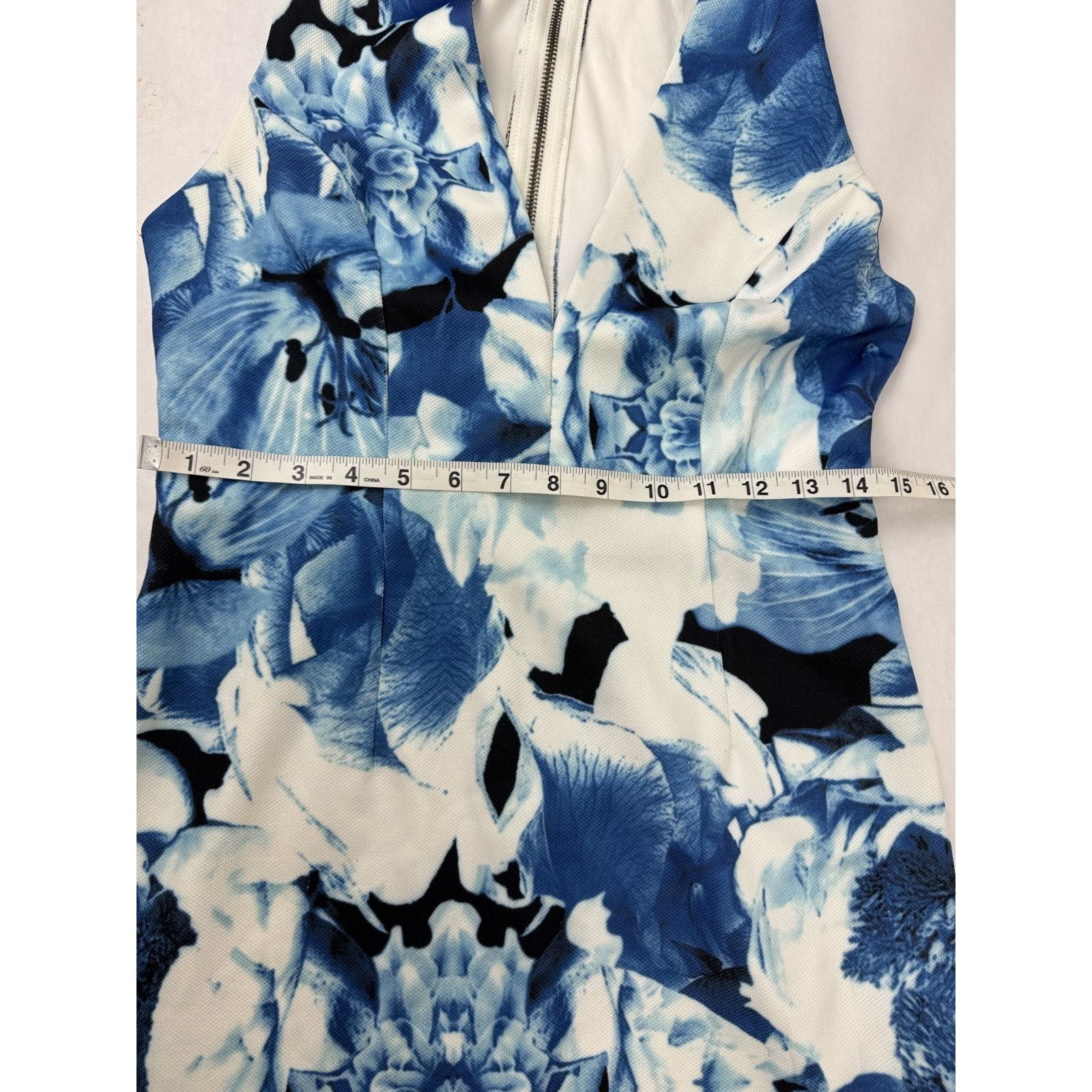 Other Lulu's Blue Floral Cottagecore Dress Sheath Sleeveless Large Size L / US 10 / IT 46 - 7 Thumbnail
