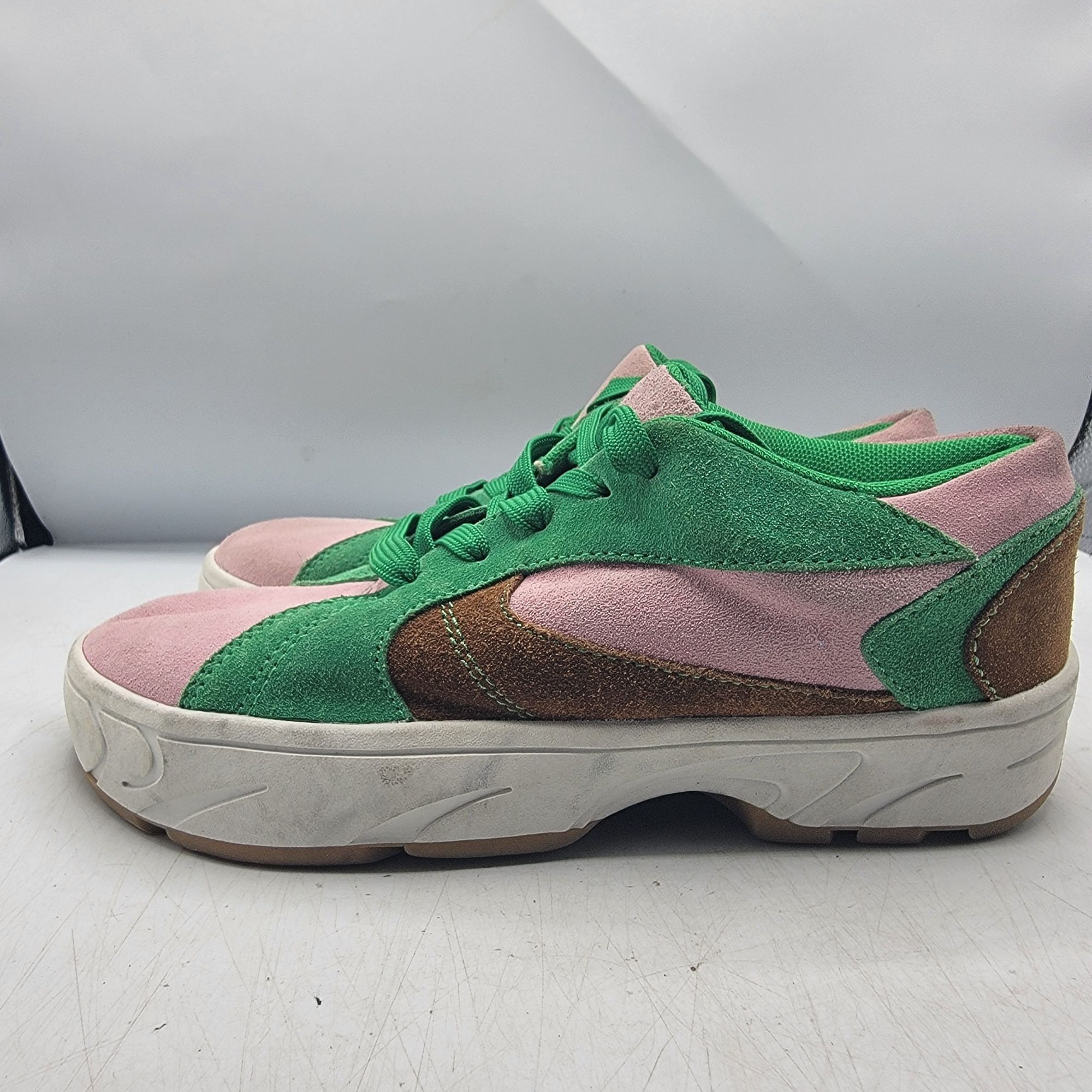 Jeffrey Campbell Jeffery Campbell Limit Platform Womens 7.5 Pink Green Sneake Size US 7.5 / IT 37.5 - 12 Thumbnail