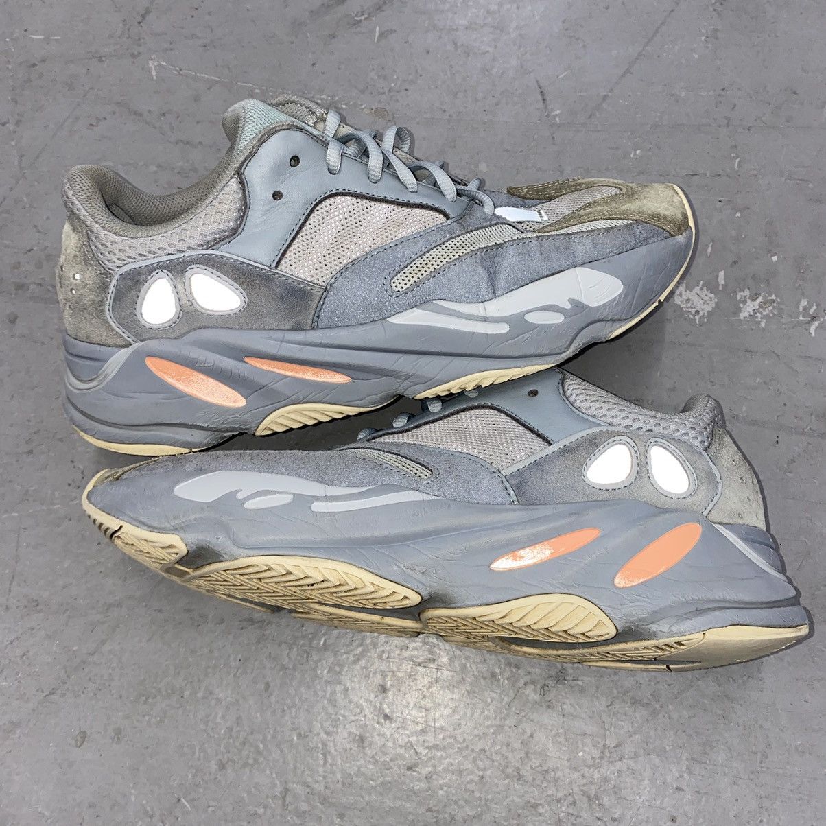 Adidas Kanye West Yeezy Season Yeezy 700 Waverunner Inertia ART EG7597 SUS BEATERS Grailed