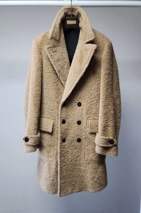 Tom Ford o1sm1stk0124 Alpaca Mohair Boucle Coat in Beige Size US M / EU 48-50 / 2 - 3 Thumbnail
