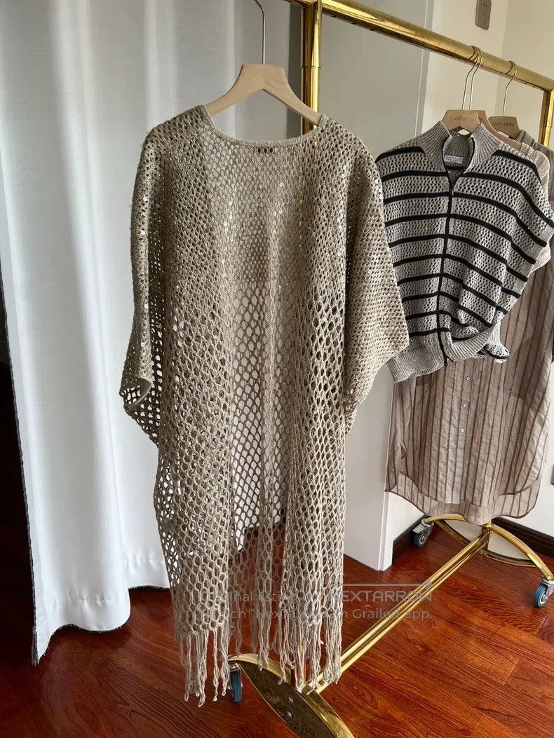 Brunello Cucinelli Brunello Cucinelli Sequin Cloak Cardigan Size S / US 4 / IT 40 - 3 Thumbnail