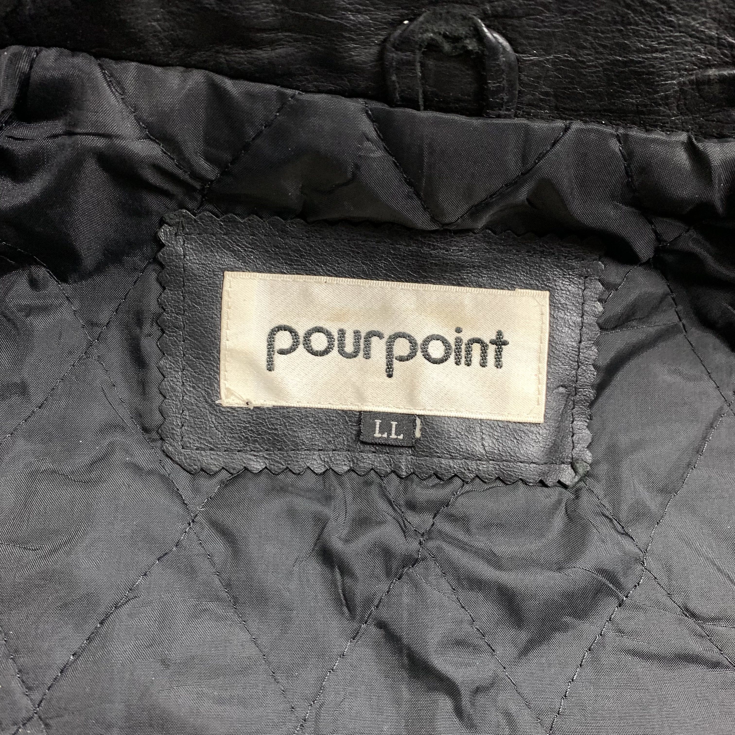 Genuine Leather Vintage Leather Jacket Pourpoint Black Coat Size US L / EU 52-54 / 3 - 6 Thumbnail