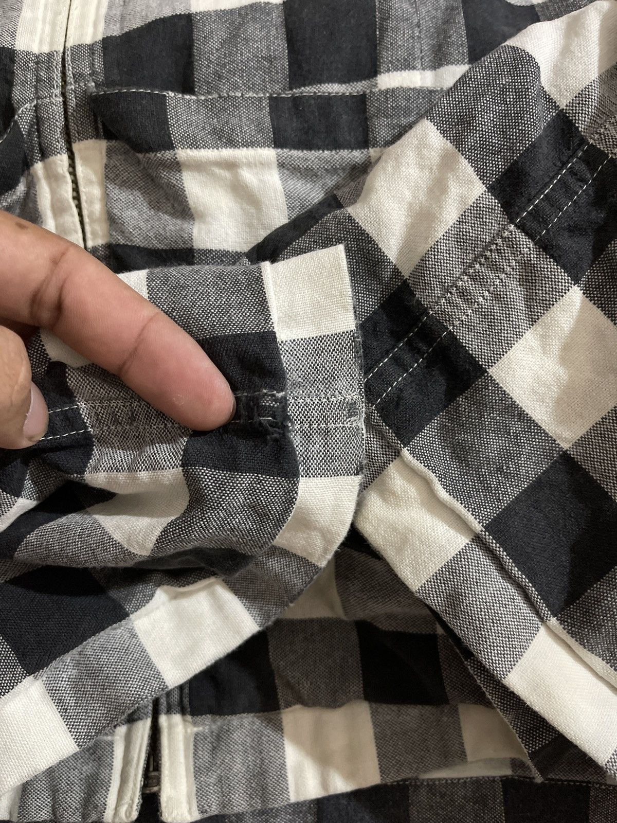 Issey Miyake 80s Issey Miyake Plaid Big Pocket Zipper Jacket Size US XL / EU 56 / 4 - 12 Thumbnail