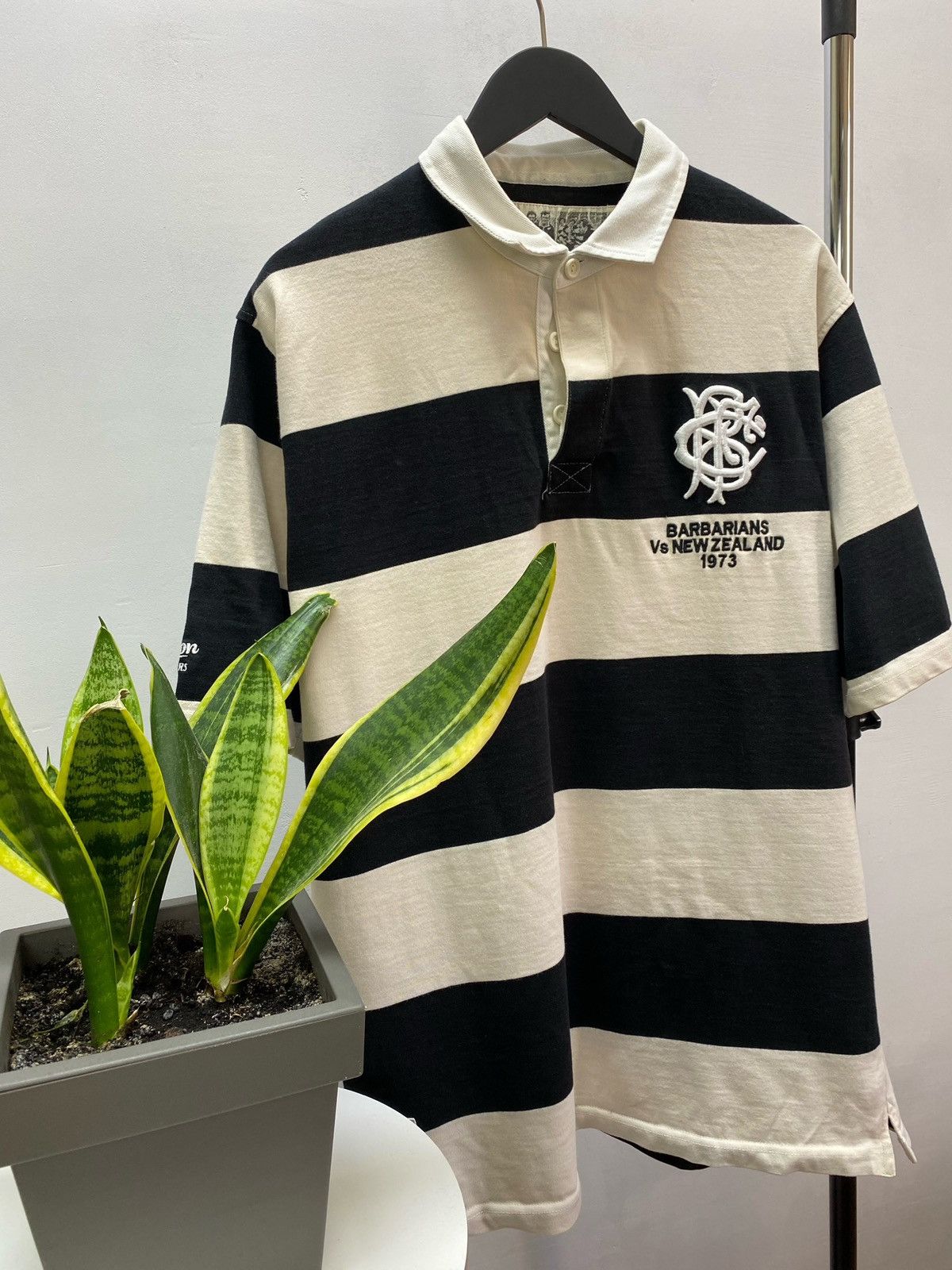 Other Cotton Traders Barbarians VS New Zealand 1973 Polo T Shirt Size US L / EU 52-54 / 3 - 3 Thumbnail