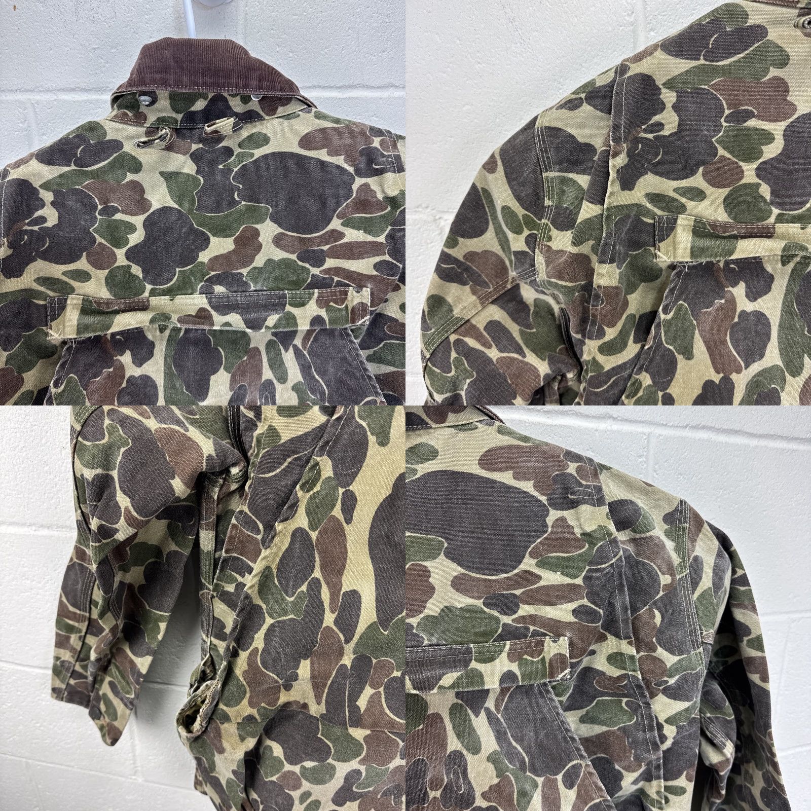 Carhartt VINTAGE Carhartt Camouflage Hunting Coat Jacket CU253 Large Men Jacket Camouflage 80s Hunting USA Size US L / EU 52-54 / 3 - 10 Thumbnail