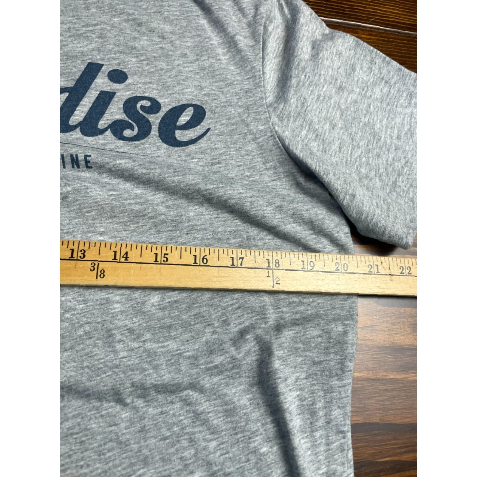 Paradise Bossini Shirt Men's Large Crew Neck T-Shirt Gray Blue Green Paradise Crew Neck Navy Blue? (Color: Gray) Size US L / EU 52-54 / 3 - 4 Thumbnail
