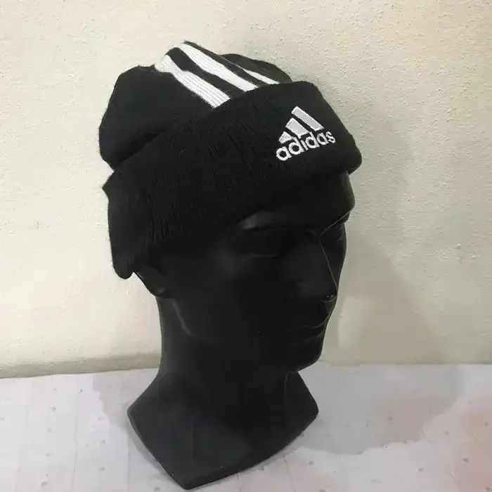 Adidas Adidas Stripe Design Beanie Hat Size ONE SIZE - 3 Thumbnail