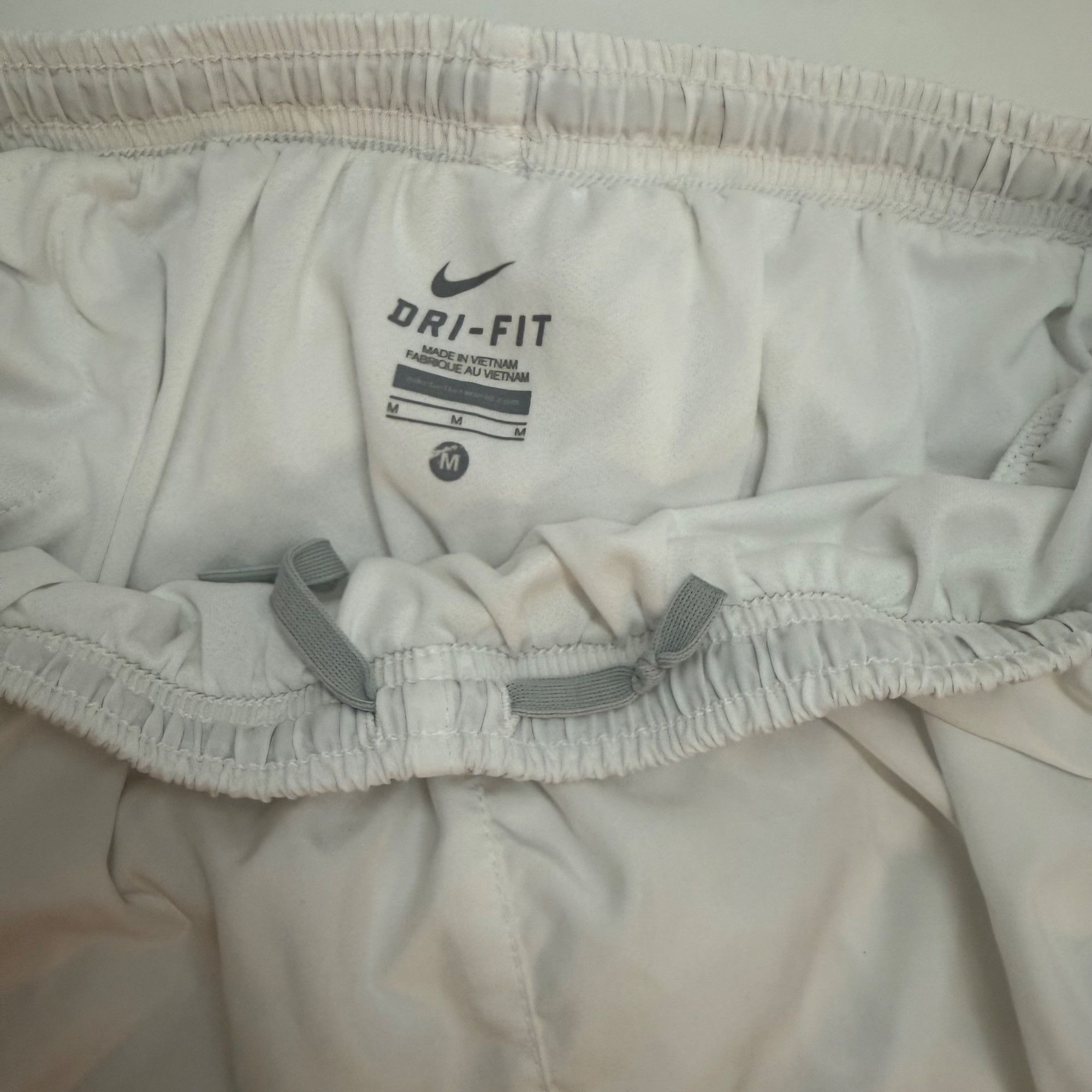 Nike Nike Womens Dri-Fit Running Shorts M White & Aqua Mesh Trim Size 26" / US 2 / IT 38 - 4 Thumbnail