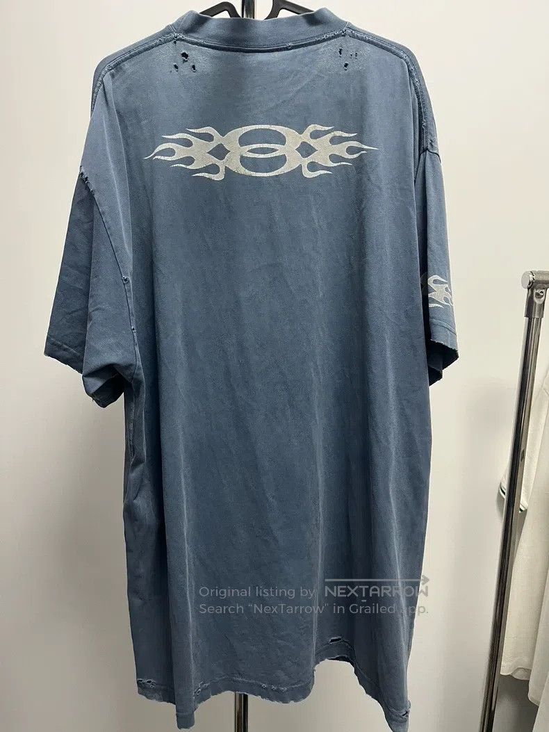 Balenciaga Balenciaga Letter Print Round Neck Short Sleeve T-Shirt, B Size US M / EU 48-50 / 2 - 2 Thumbnail