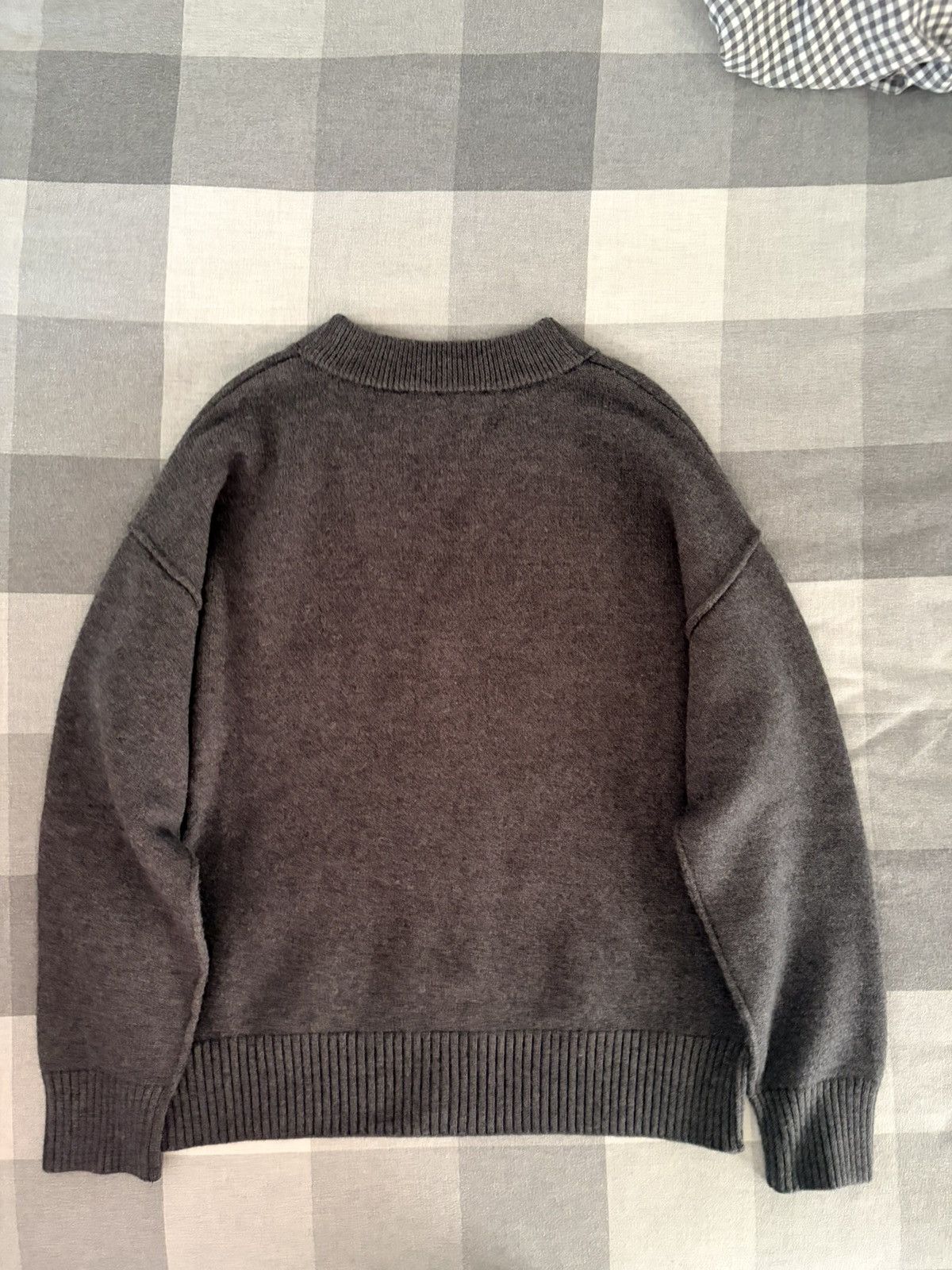 AMI Ami De Couer Unisex Grey Cardigan Size US L / EU 52-54 / 3 - 2 Thumbnail