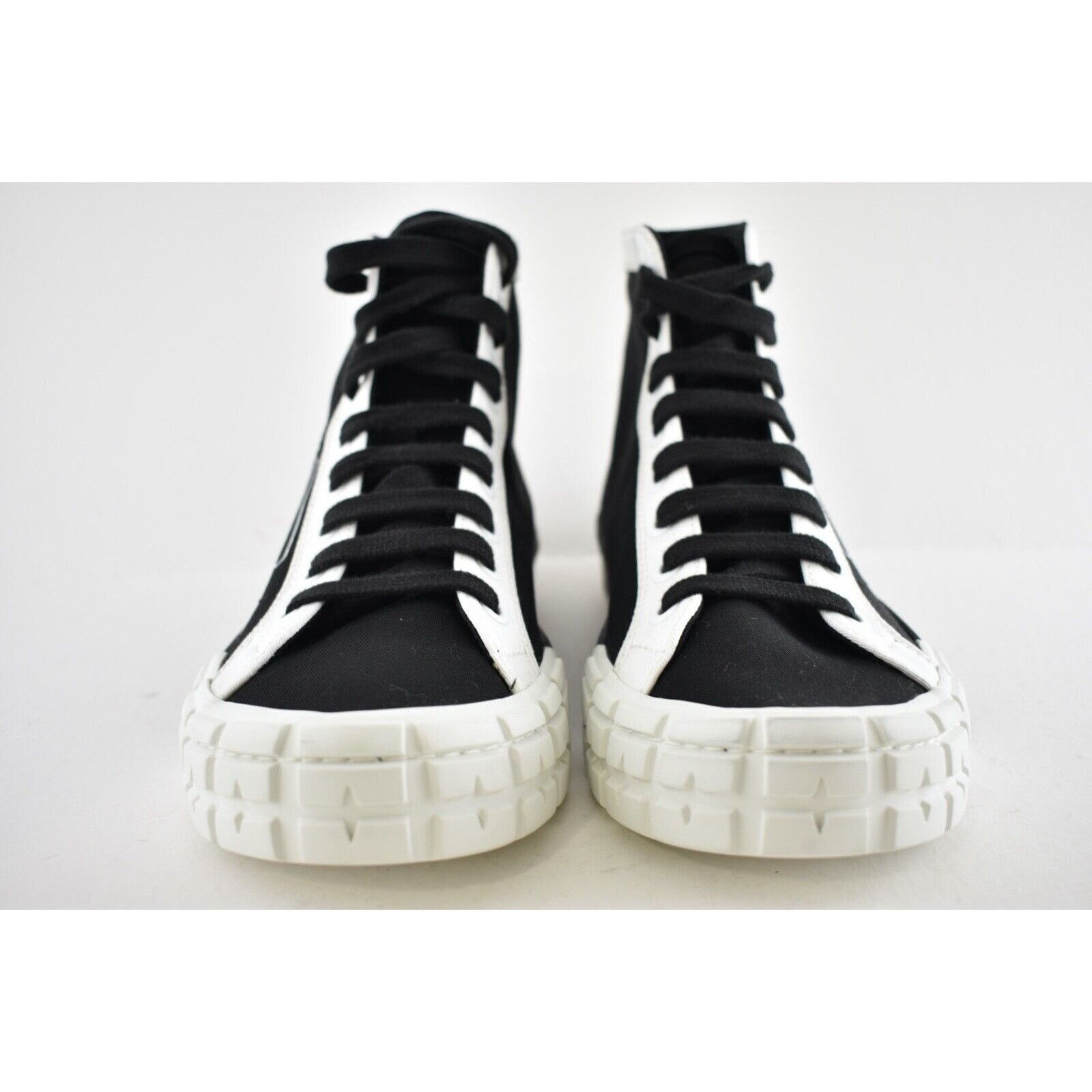 Prada Prada Mens Wheel Black White Logo Flat Size US 8 / EU 41 - 6 Thumbnail
