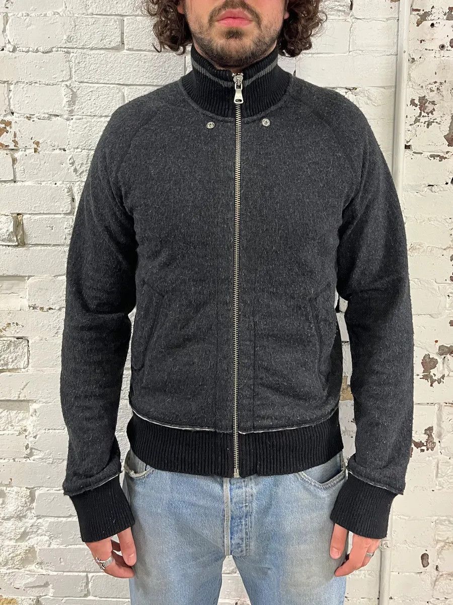 Dolce & Gabbana 2000s Dolce & Gabbana Fleece Track Grey Jacket Size US M / EU 48-50 / 2 - 1 Thumbnail