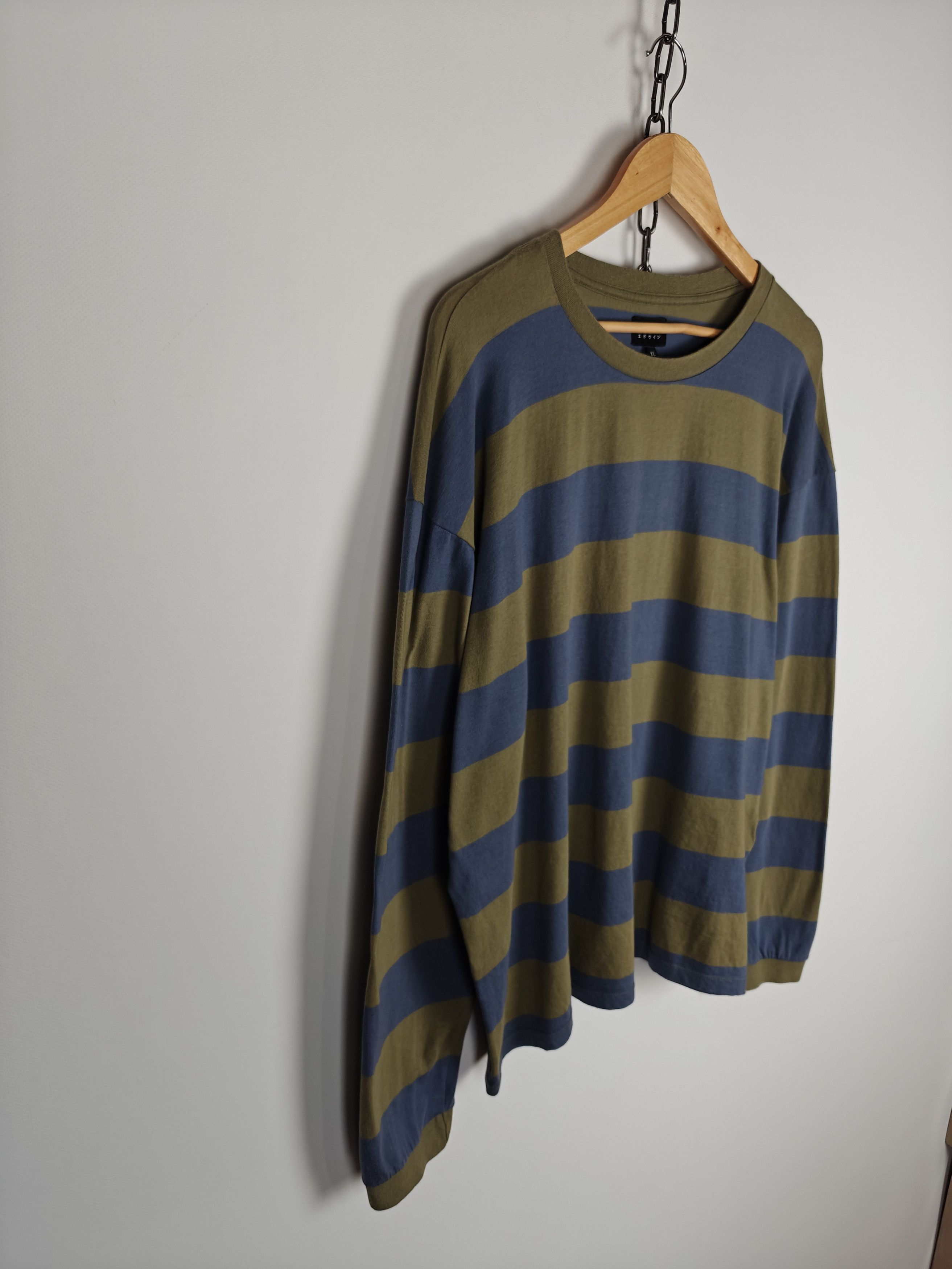 Edwin Edwin Longsleeve Quarter Rib TS Pullover Striped XL Size US XL / EU 56 / 4 - 4 Thumbnail