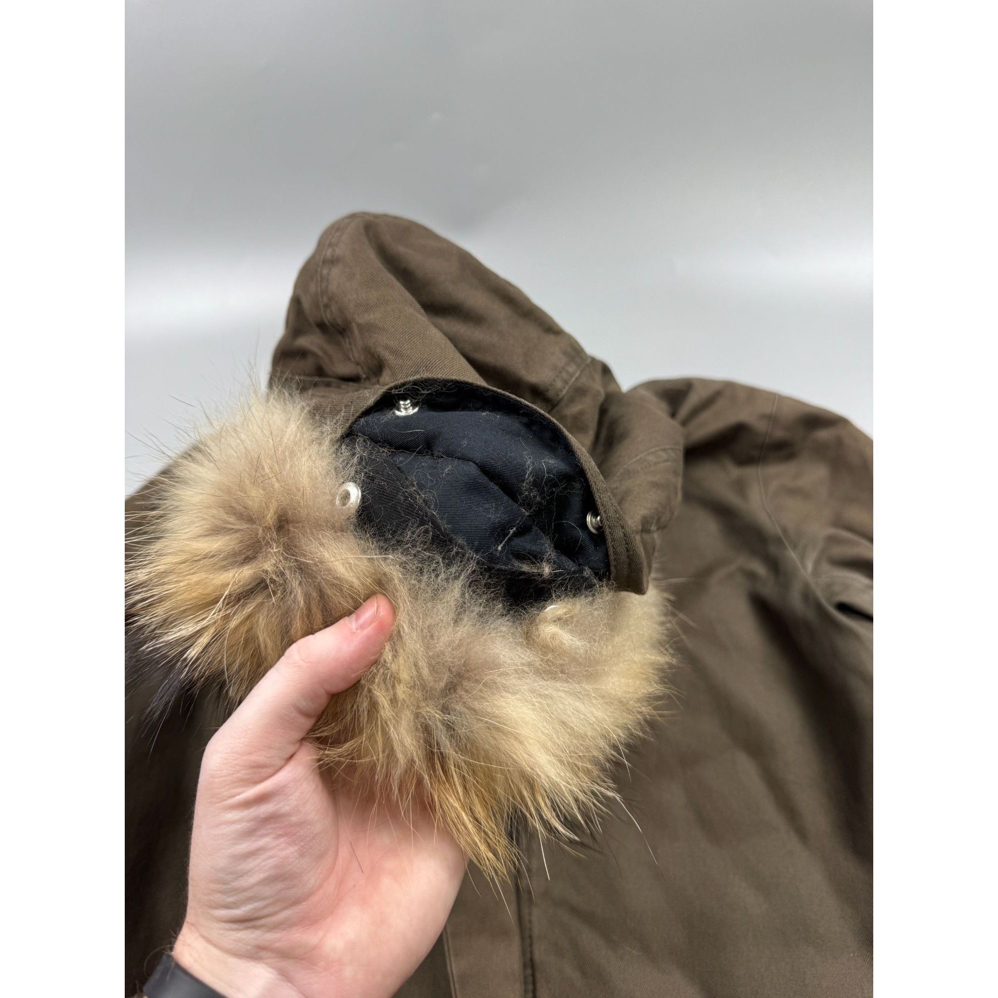 Sandro Sandro Paris Fur Hood Cotton Parka (Y1214) Size S / US 4 / IT 40 - 5 Thumbnail