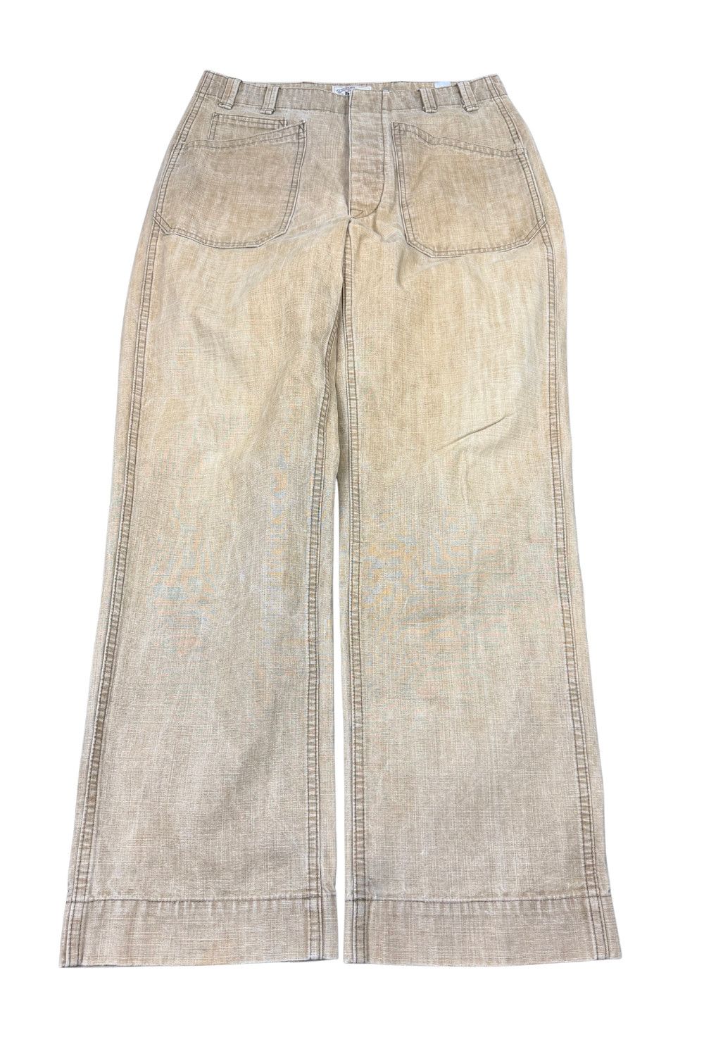Polo Ralph Lauren RRL Ralph Lauren Japanese Fabric Workwear Trousers Beige Size US 38 / EU 54 - 14 Thumbnail