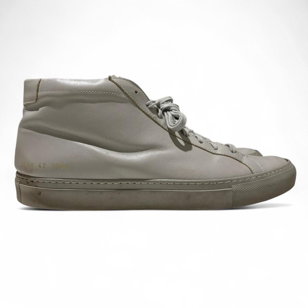 Common Projects × Designer Common Projects Achilles Mid Light Grey Leather Shoes - 42 Size US 9 / EU 42 - 1 Thumbnail