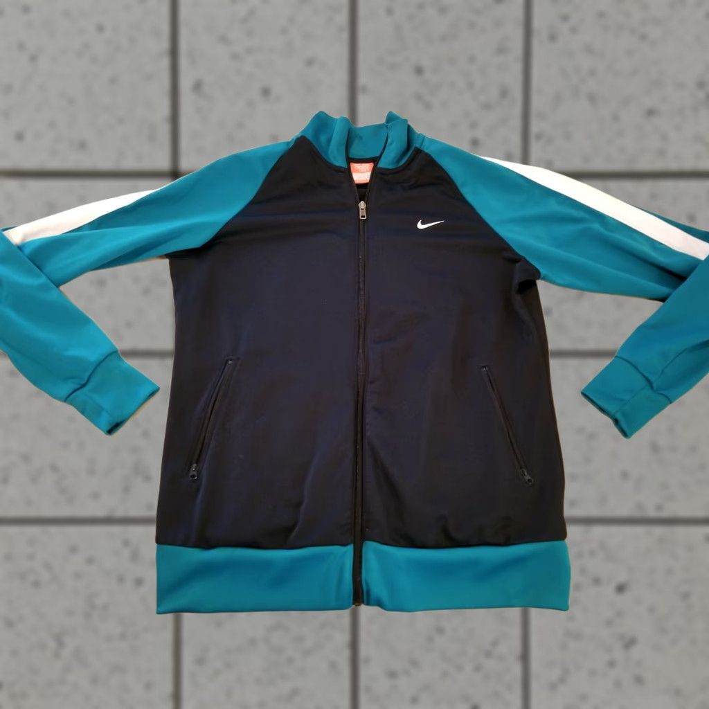 Nike Womens Nike Jacket XL Blue Athletic Gym Workout Regular Size Jacket Womens Mens Girls adjustment Size XL / US 12-14 / IT 48-50 - 1 Thumbnail