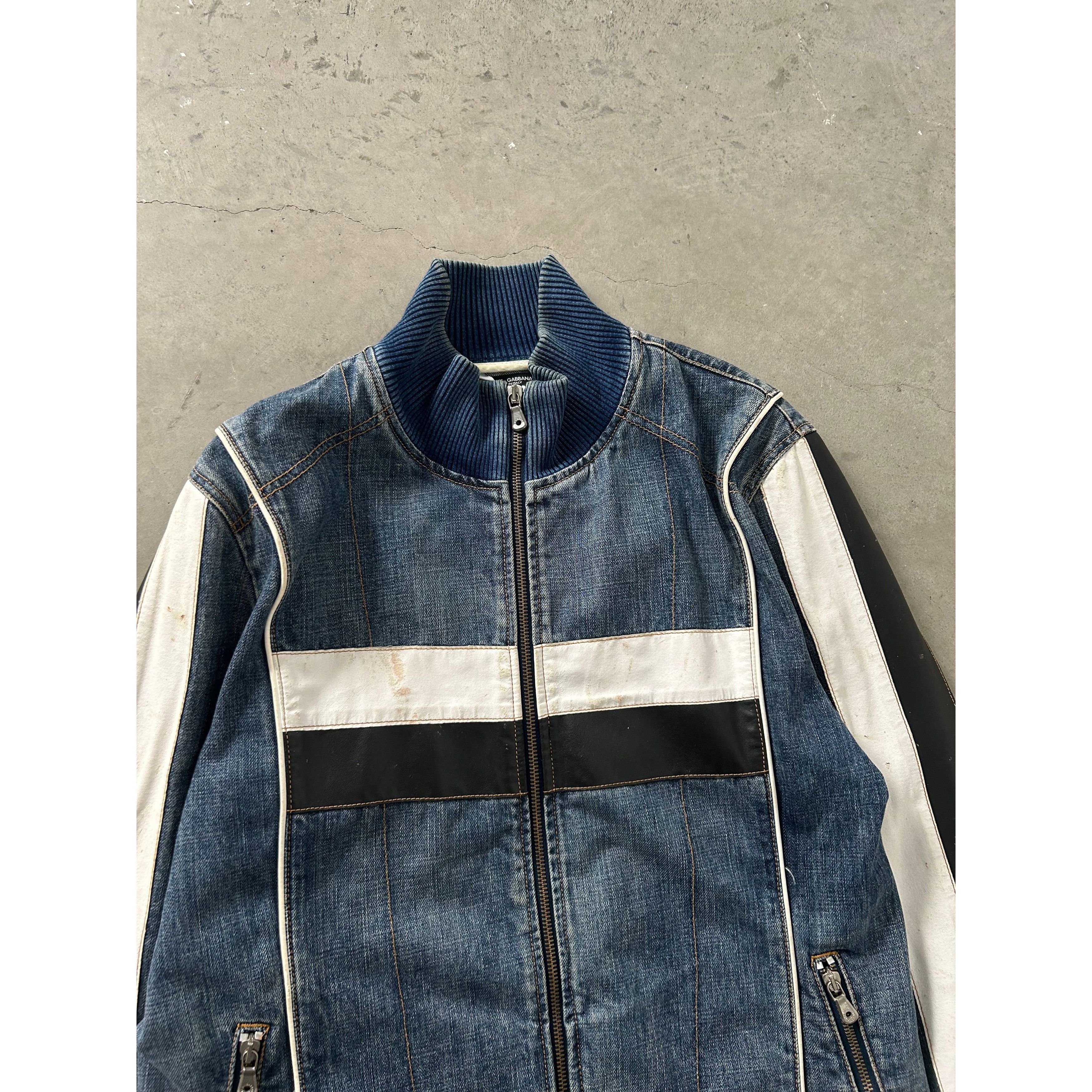 Dolce & Gabbana Dolce & Gabbana Denim Biker Jacket Size US L / EU 52-54 / 3 - 2 Thumbnail