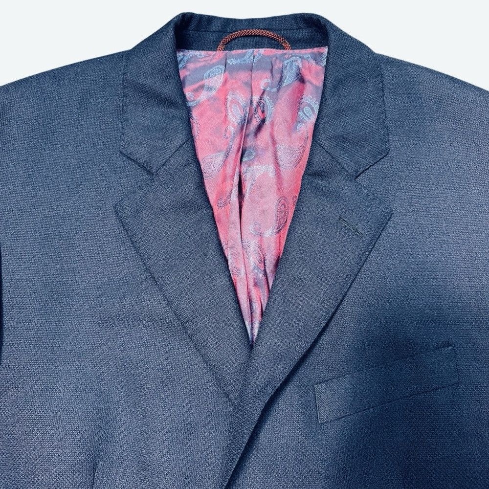 Other New Frank Rudolf Hamburg Blue 100% Wool Jacket Size 52 Size 52R - 4 Thumbnail