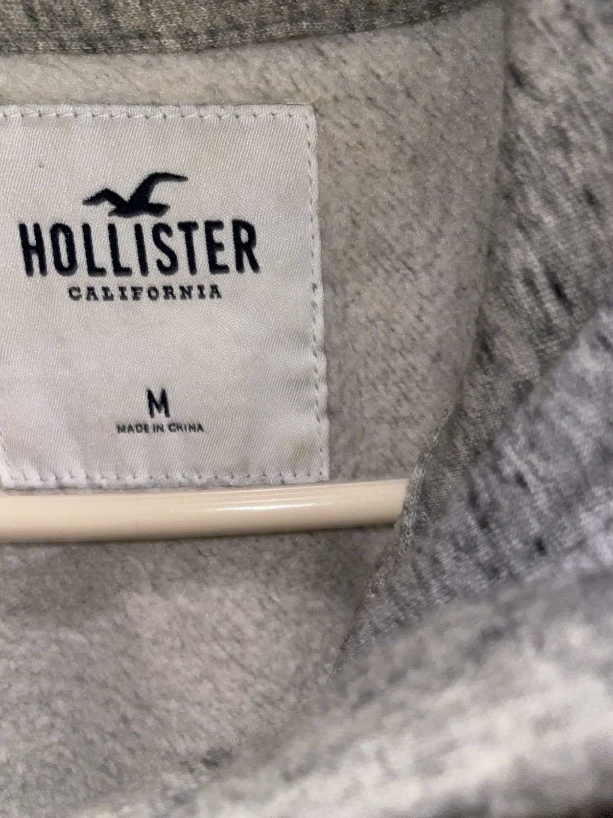 Hollister Light Grey Zip-up Hollister Hoodie Size M / US 6-8 / IT 42-44 - 3 Thumbnail
