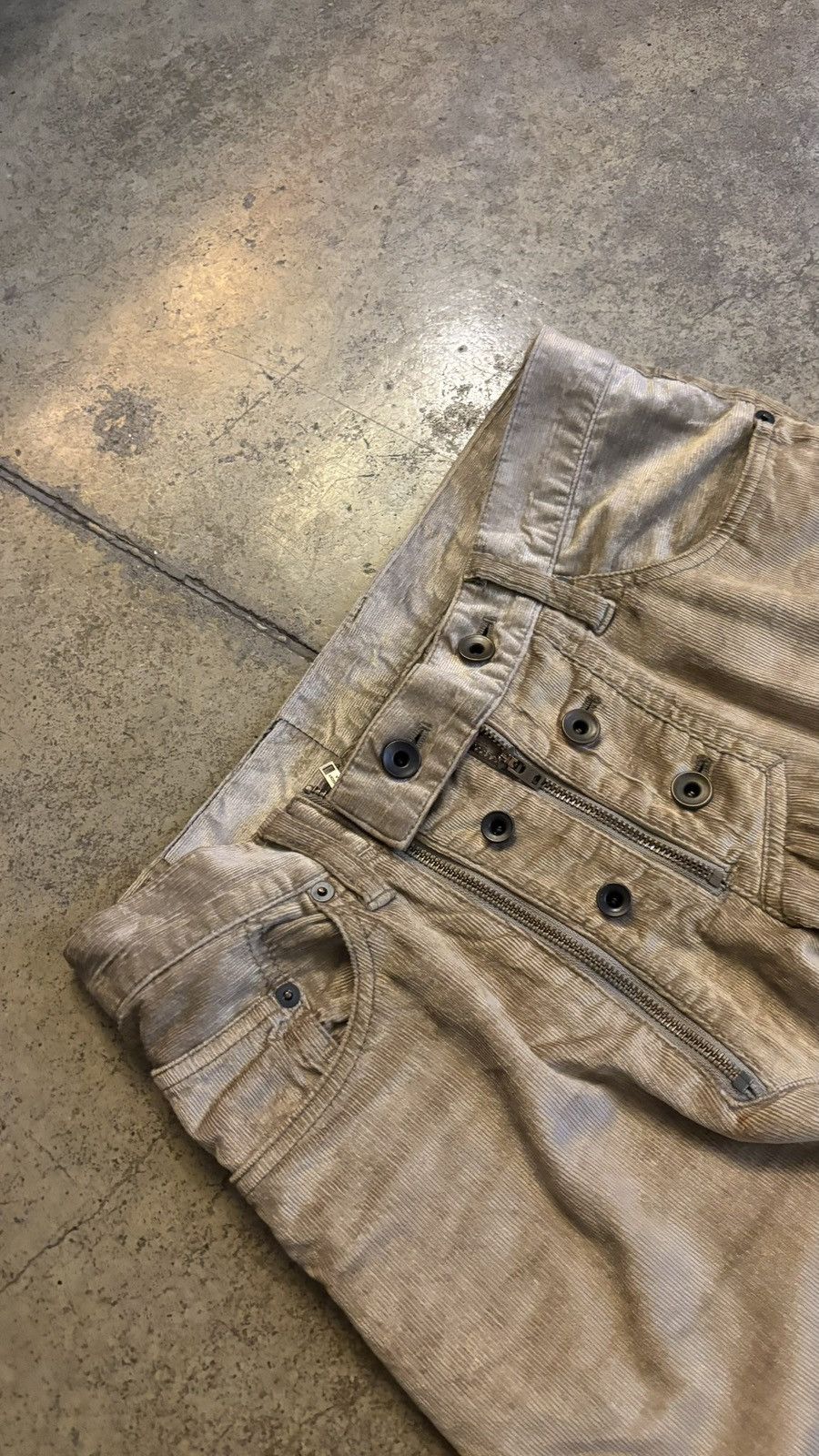 Le Grande Bleu (L.G.B.) lgb biker scull corduroy pants Size US 29 - 3 Thumbnail