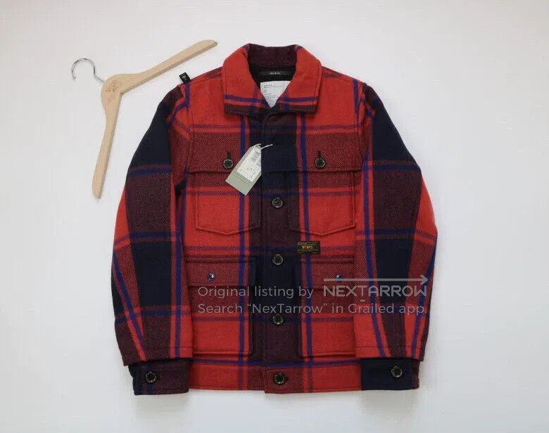 Wtaps Wtaps Red wool and woolen jacket with four pockets Size US S / EU 44-46 / 1 - 1 Thumbnail