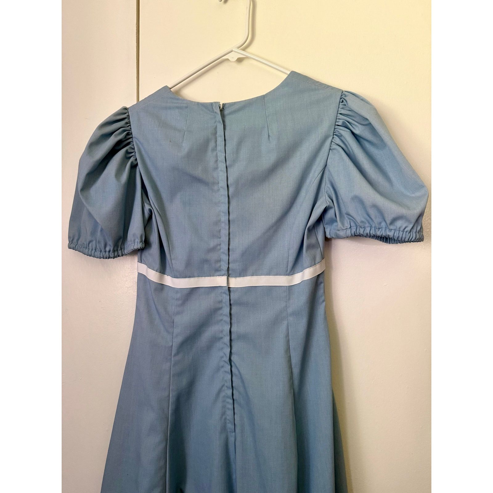 Vintage Vintage Blue Empire Waist Puff Sleeve Prairie Dress X-Small Size XS / US 0-2 / IT 36-38 - 5 Thumbnail