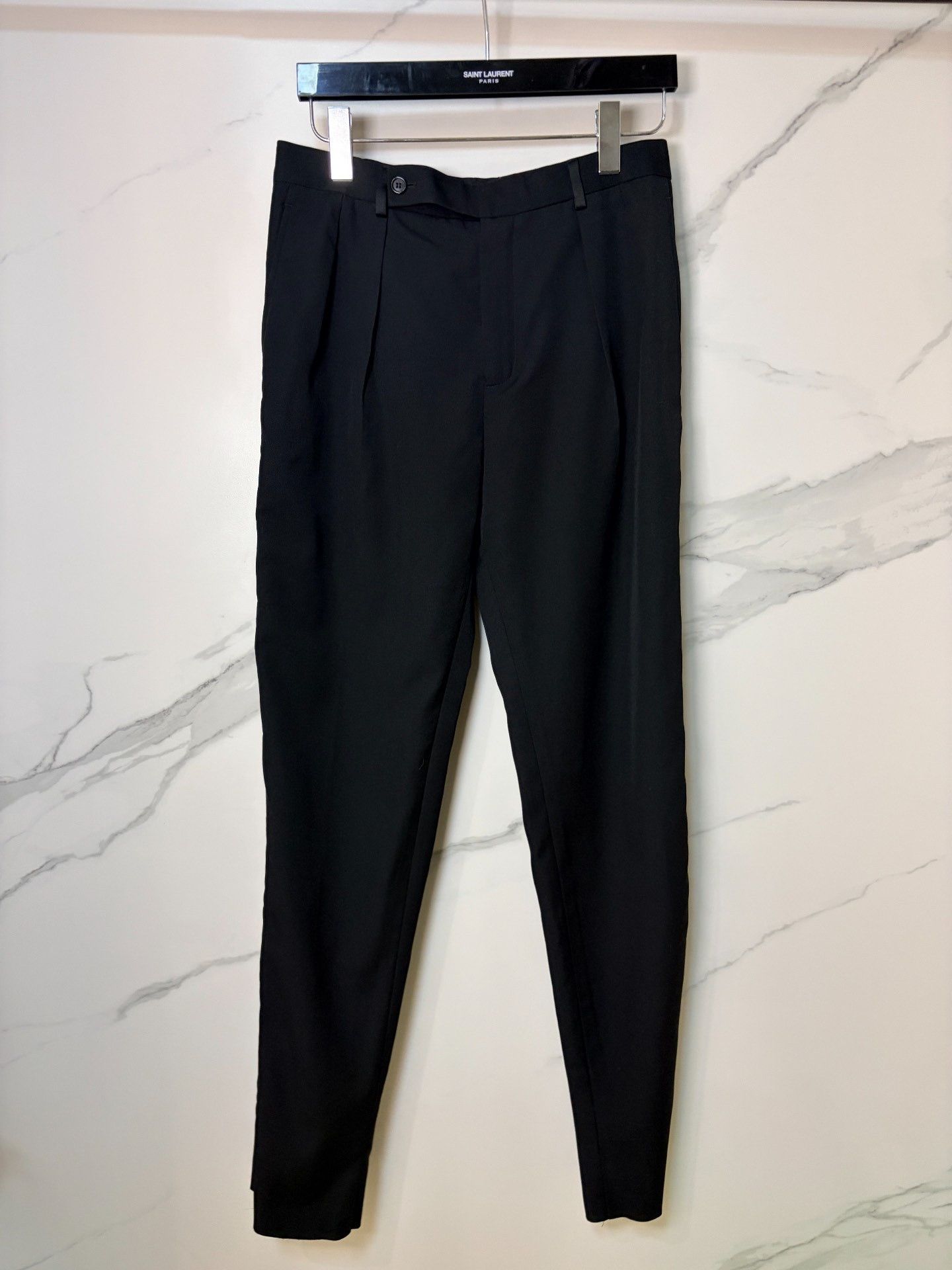 Saint Laurent Paris Saint Laurent SLP 22AW Black Basic Trousers 46 Size US 30 / EU 46 - 1 Thumbnail
