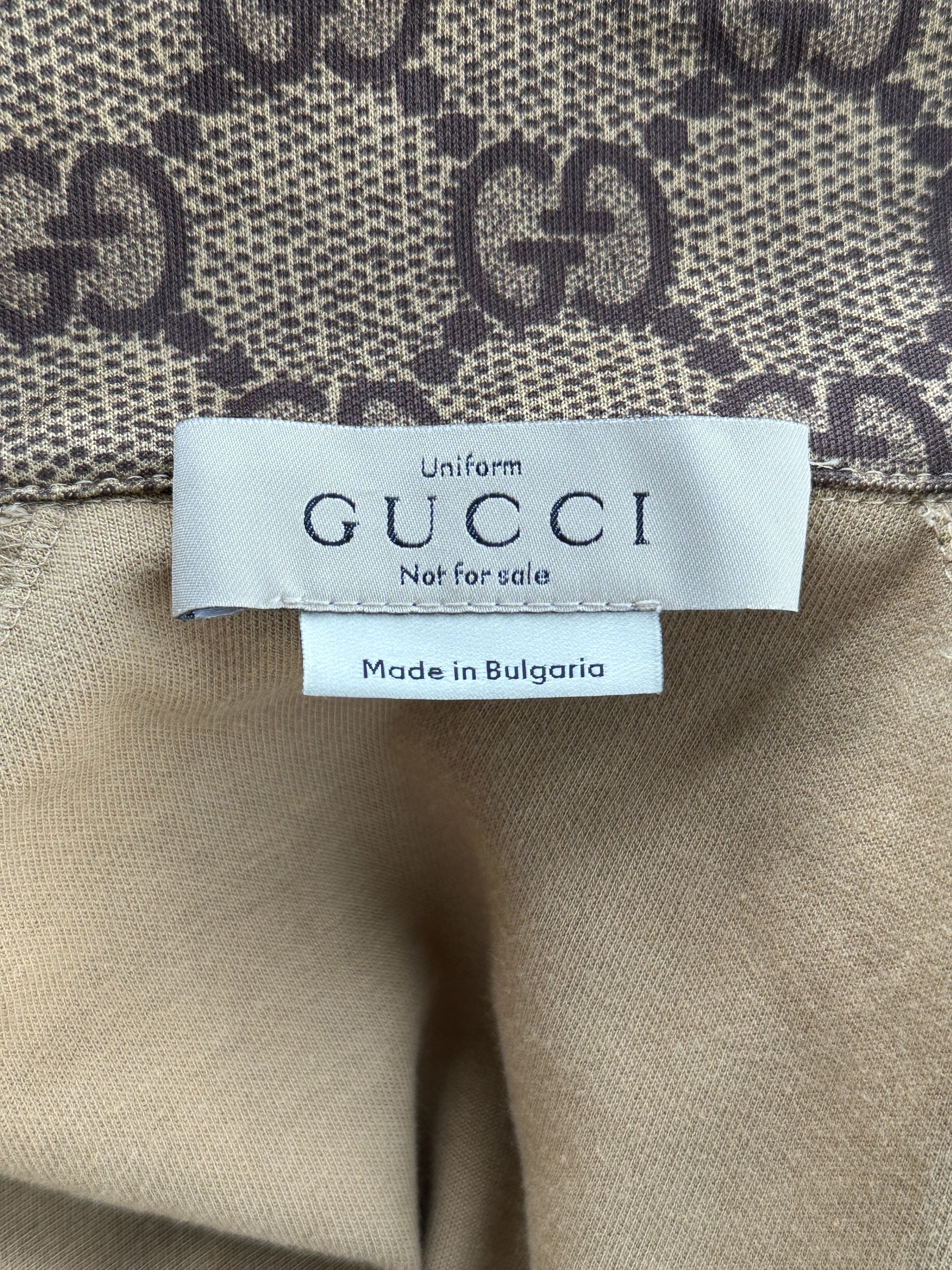Gucci Gucci Tan Monogram Striped Track Jacket Size US S / EU 44-46 / 1 - 3 Thumbnail