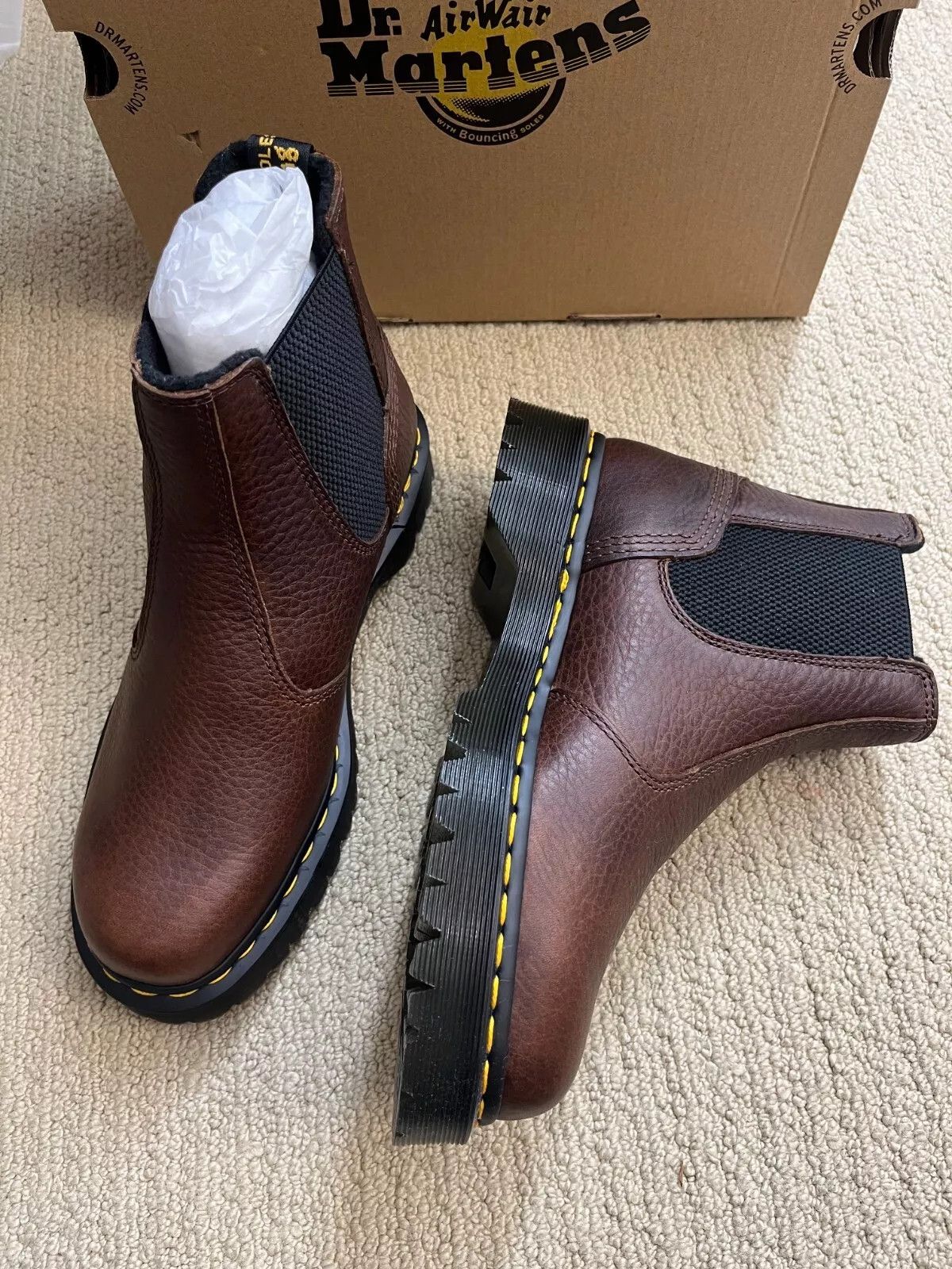 Dr. Martens DR. MARTENS 2976 BEX GRIZZLY CHELSEA BOOT Size US 12 / EU 45 - 4 Thumbnail