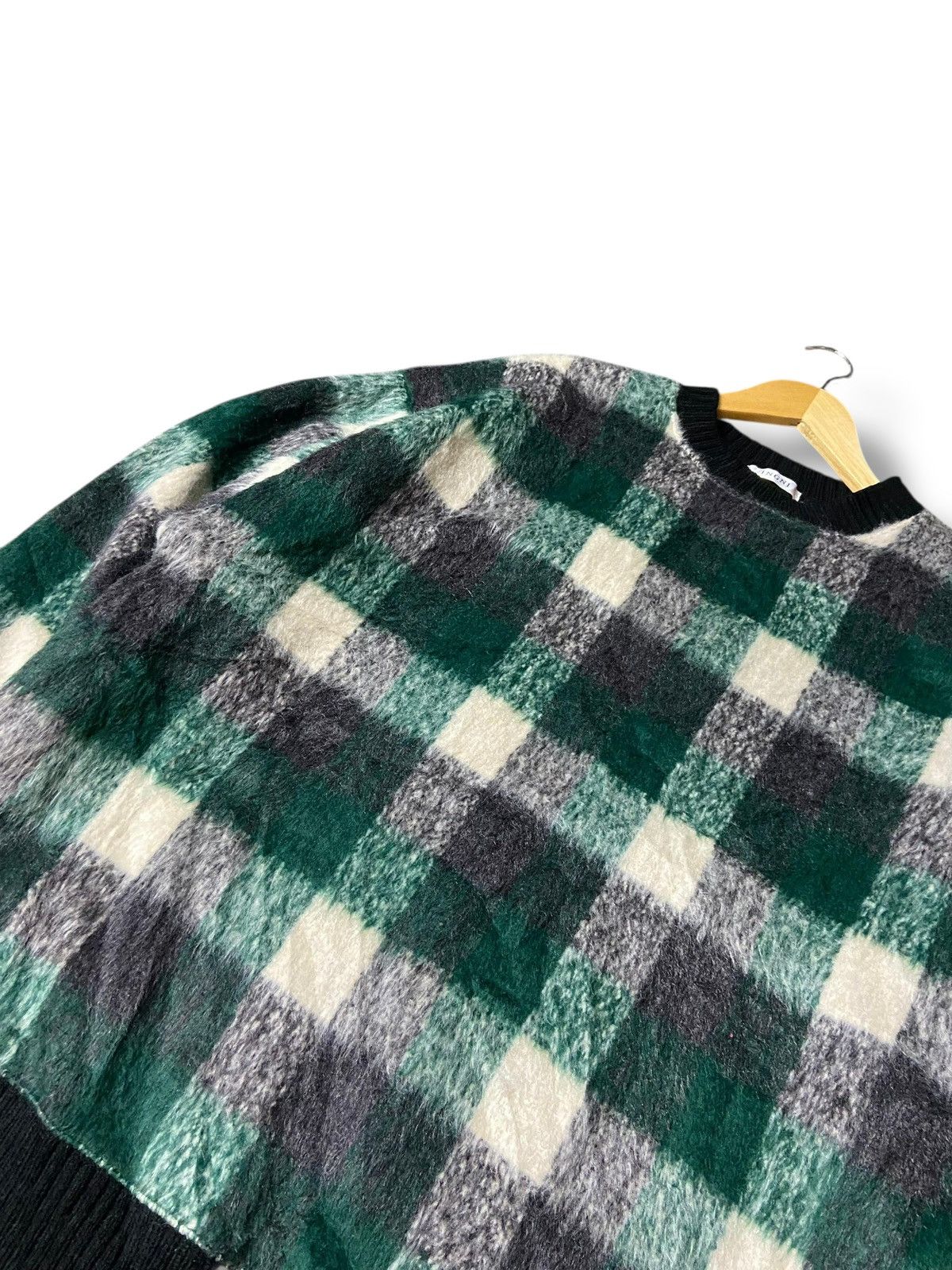 Designer × Japanese Brand × Vintage INGNI Japanese Brand Checkered Rib Tunic Sweater (132) Size US M / EU 48-50 / 2 - 6 Thumbnail