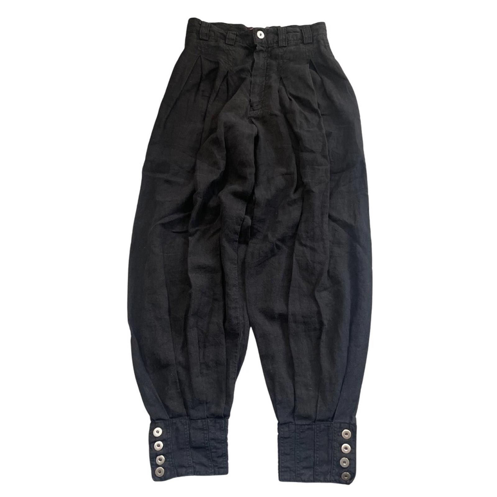 Other Luzifer Berlin Aladin Pants – Linen Drop-Crotch Trousers Size 34R - 3 Thumbnail