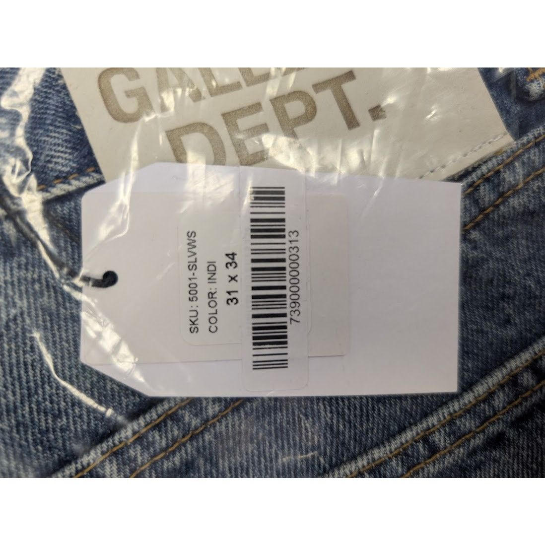 Gallery Dept. o1rshd1 Selvedge Denim Indigo Jean Pants in Blue 31x34 Size US 31 - 20 Thumbnail