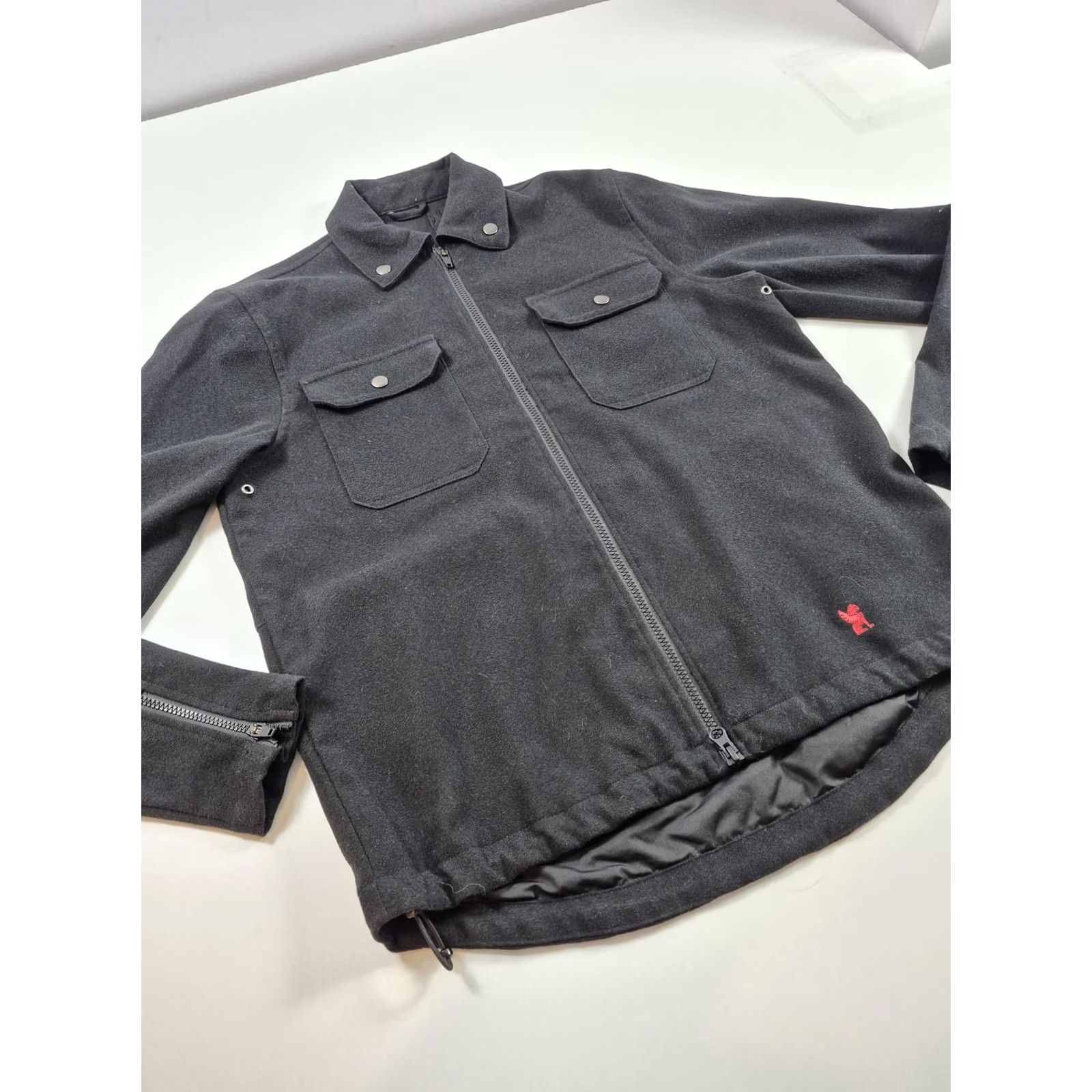 Vintage Chrome Industries Men's S Jacket Black Ike Windshirt Full Zip Shacket Utility Size US S / EU 44-46 / 1 - 2 Thumbnail