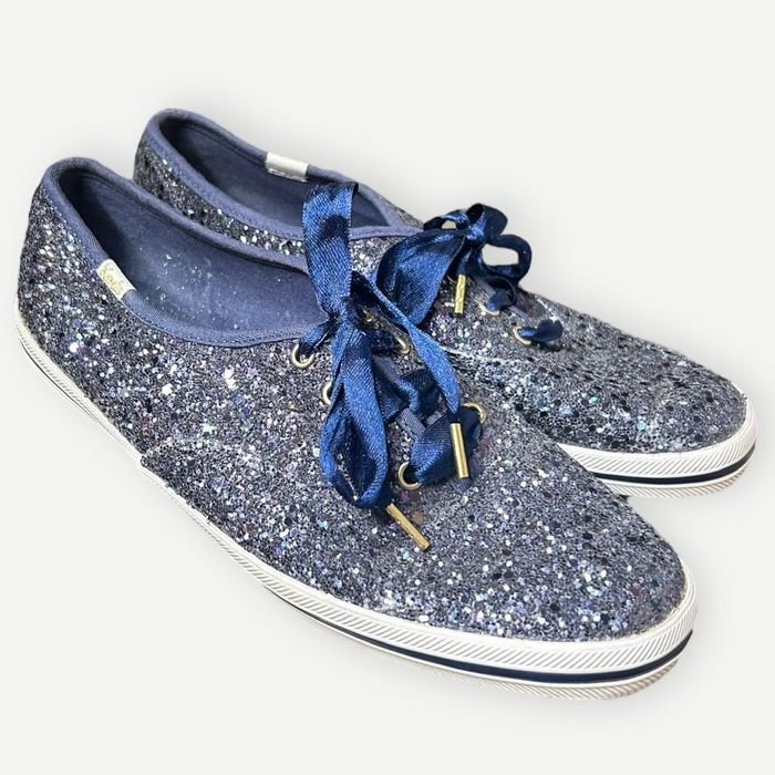 Blue glitter clearance kate spade keds