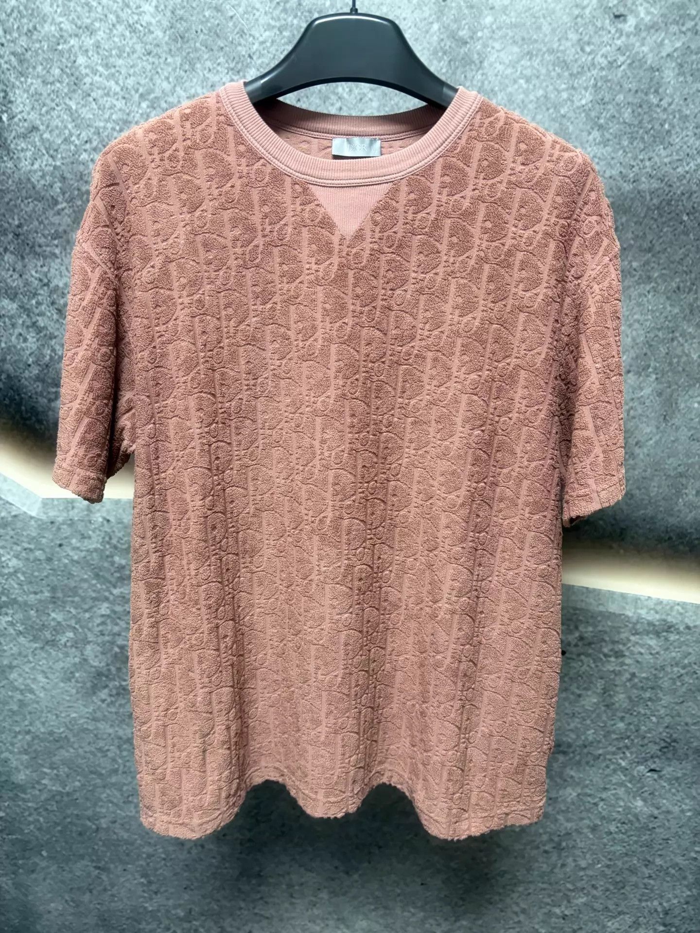 Dior Dior All Over Print Towel Tee L Pink Size US L / EU 52-54 / 3 - 1 Thumbnail