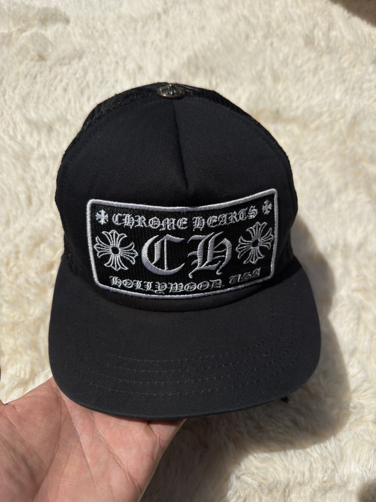 Chrome Hearts Chrome Hearts CH Hollywood Trucker Hat Size ONE SIZE - 1 Thumbnail
