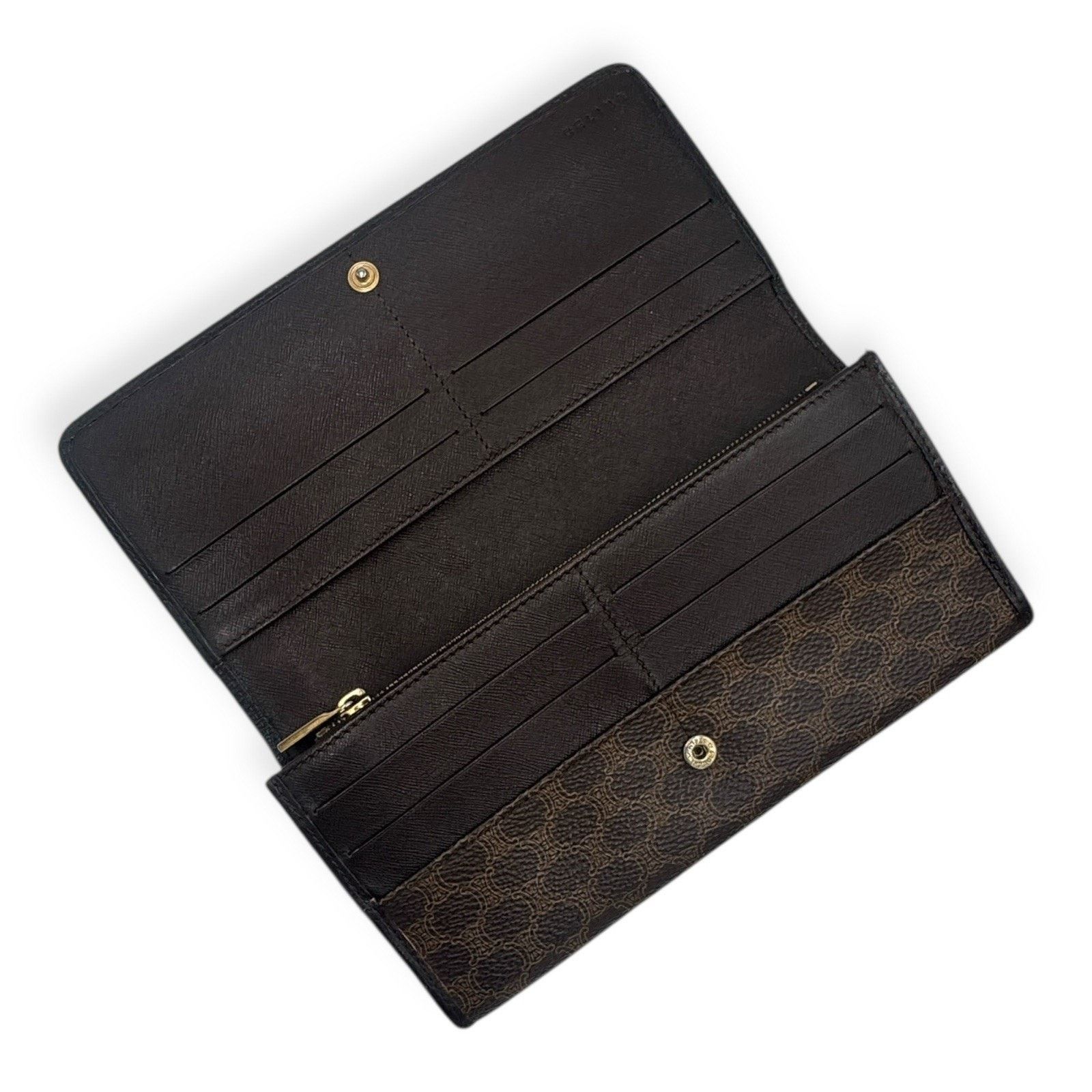 Celine Macadam Long Wallet Purse Brown Authentic Authentic Size ONE SIZE - 3 Thumbnail