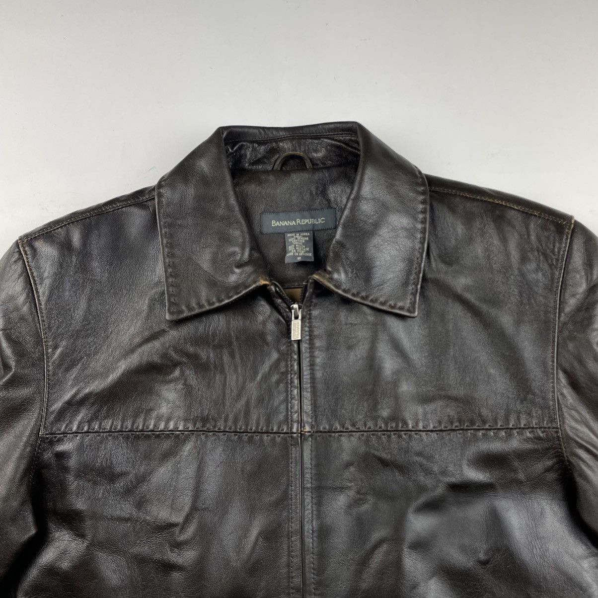 Banana Republic VTG 90’s BANANA REPUBLIC MENS TAN SOFT LEATHER JACKET SIZE M Size US M / EU 48-50 / 2 - 5 Thumbnail