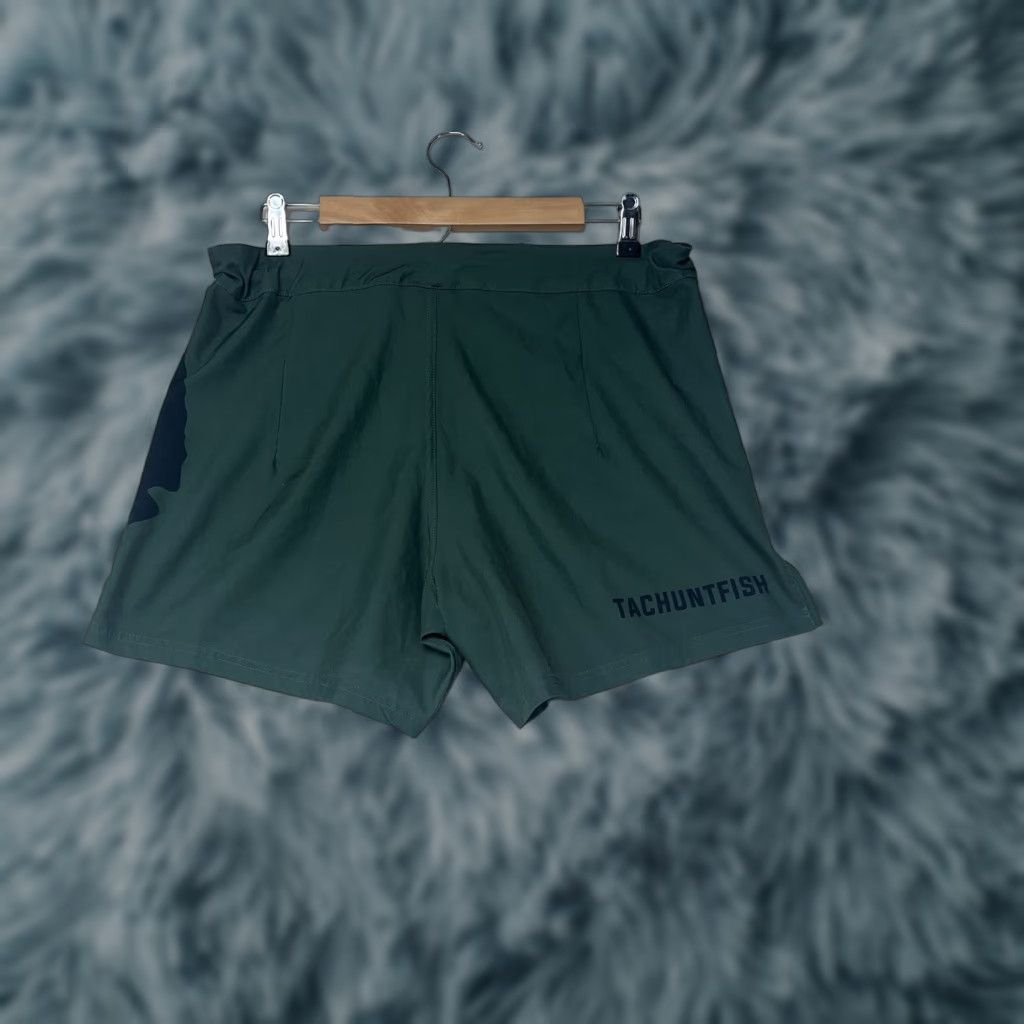 Vintage Tachuntfish Shorts Green Performance Gym Training Running Men's Medium Size US 31 - 1 Thumbnail