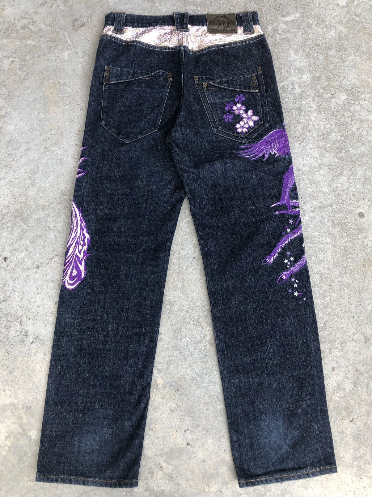 Karakuri Tamashii Karakuri Tamashii Embroidered Jeans Distressed Jeans Size US 32 / EU 48 - 2 Thumbnail