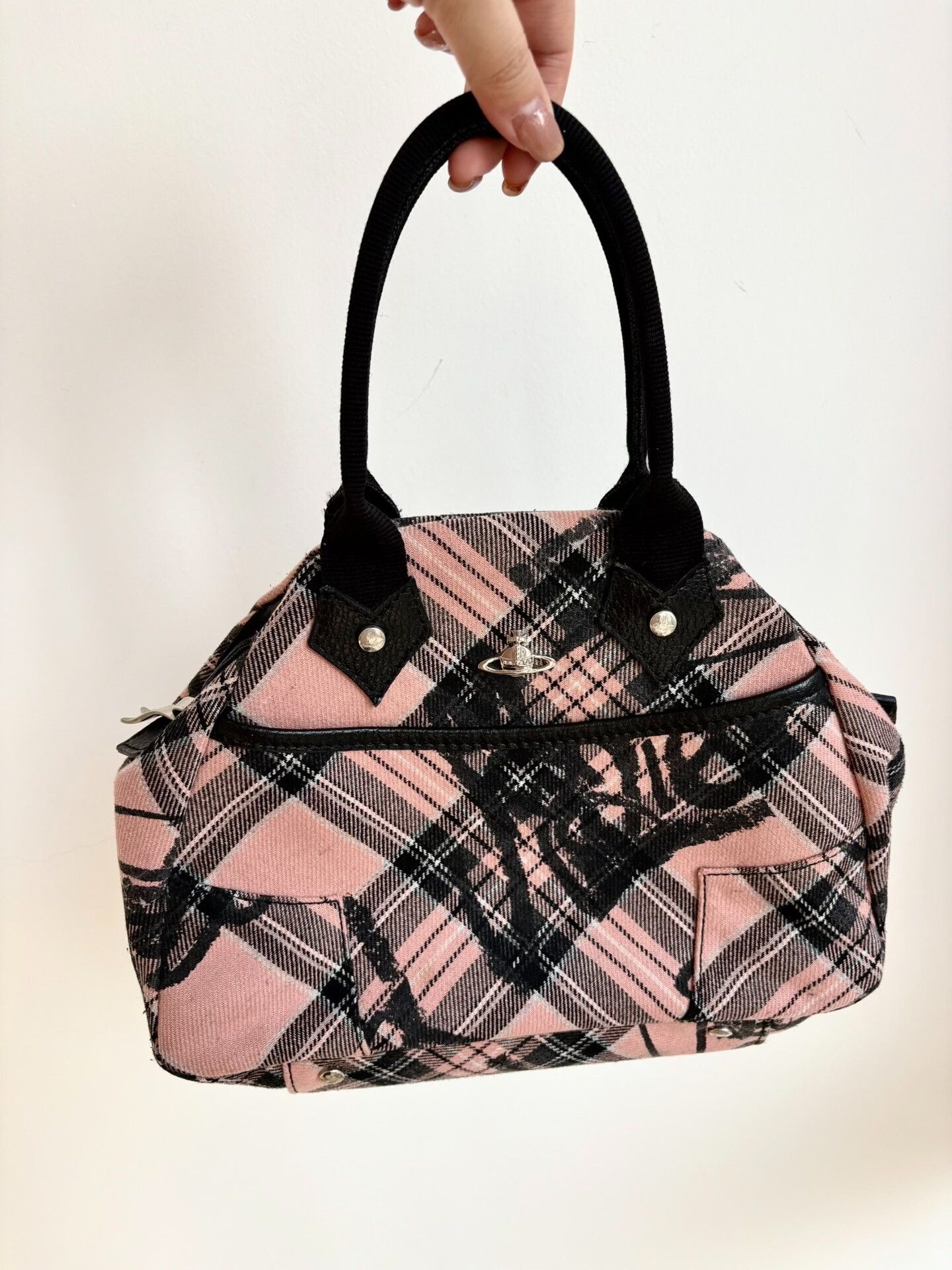 Vivienne Westwood Vivienne Westwood Pink Graffiti Bowling Bag Size ONE SIZE - 1 Thumbnail