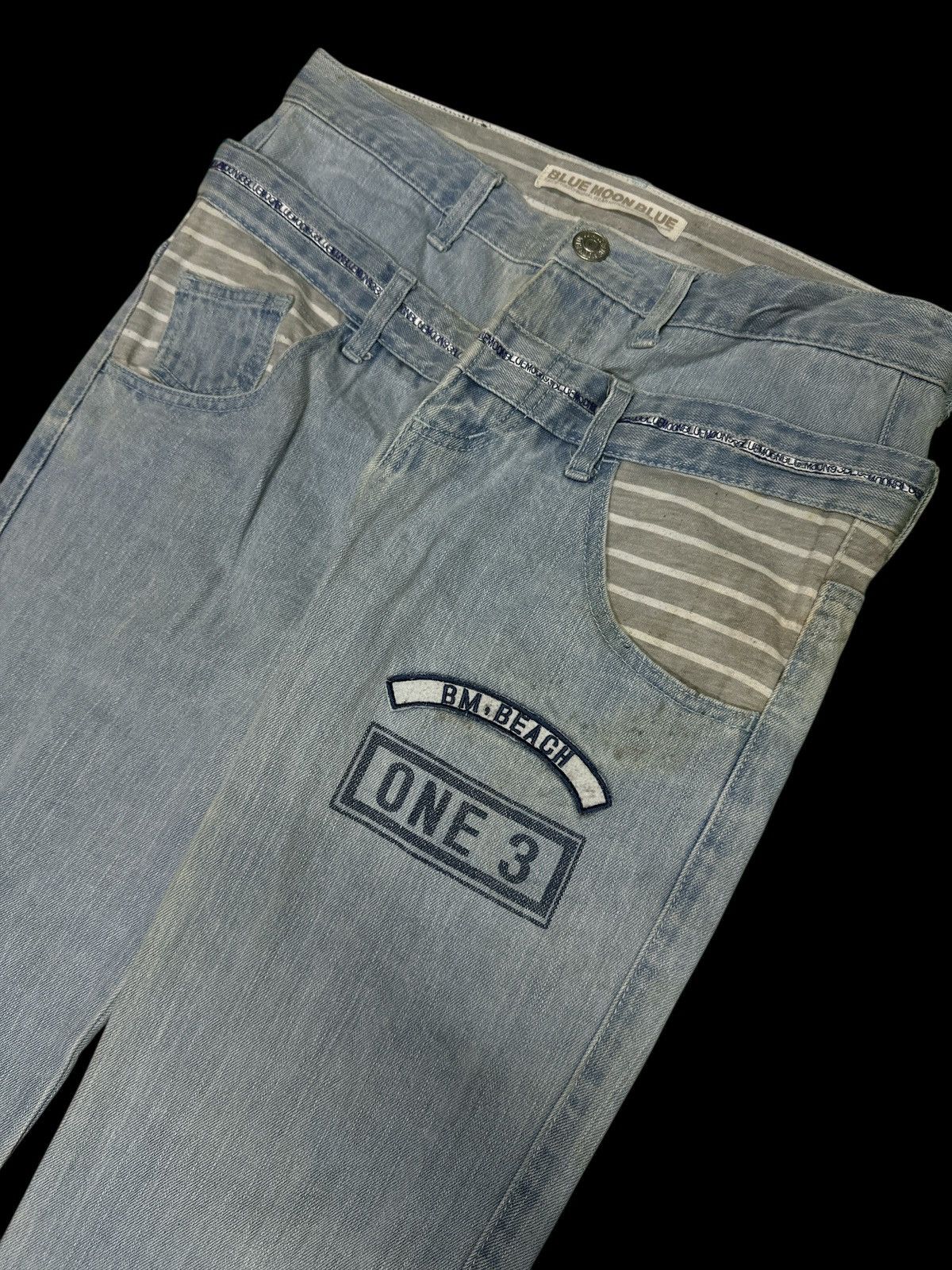 If Six Was Nine Double Waist 💥 Hickory Denim Blue Moon Blue💥 Size US 32 / EU 48 - 4 Thumbnail