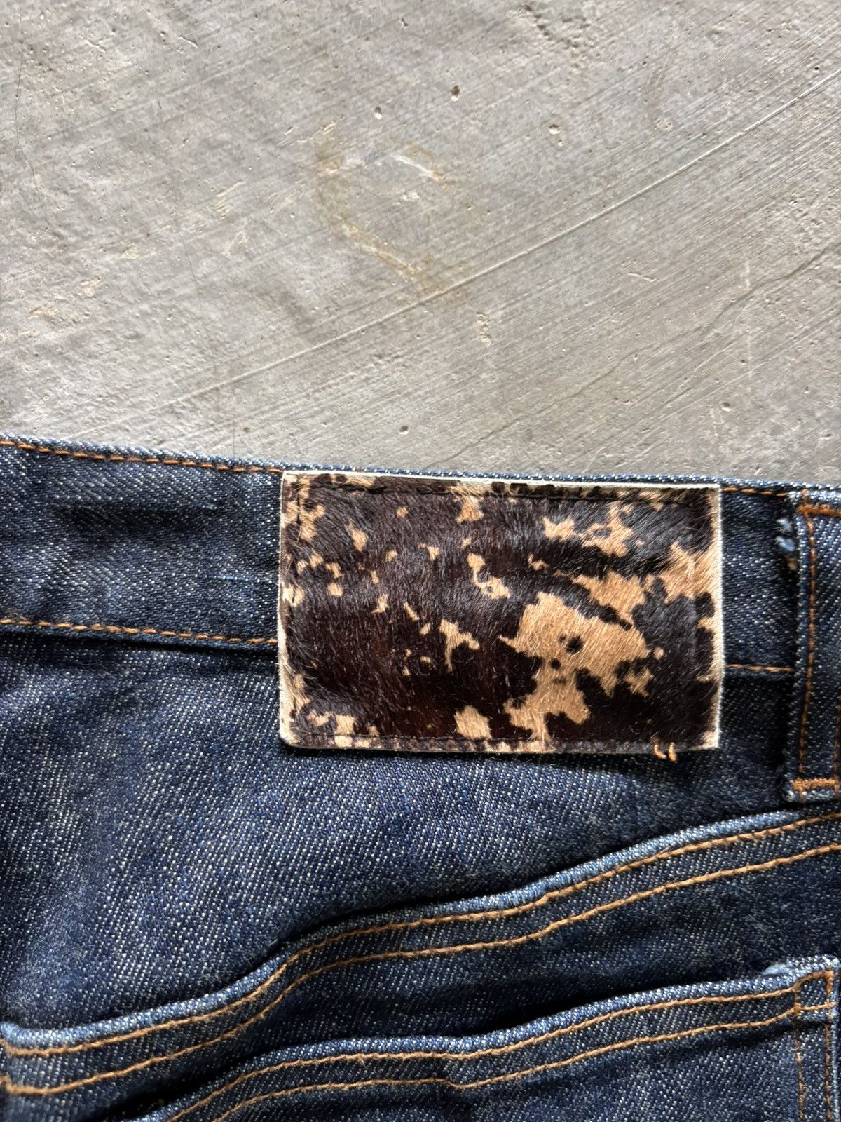 Shellac SHELLAC japanese denim slim style hedi slimane ish fit stack Size US 33 - 15 Thumbnail