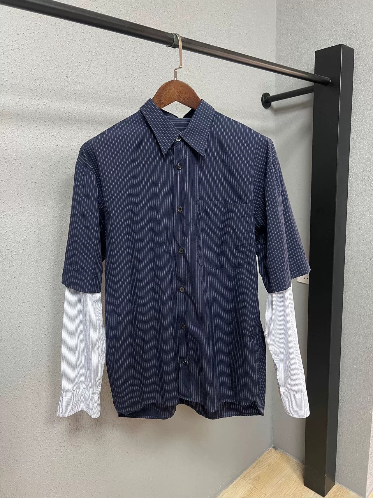 Dries Van Noten Dries Van Noten Layered Striped Shirt Size US M / EU 48-50 / 2 - 1 Thumbnail